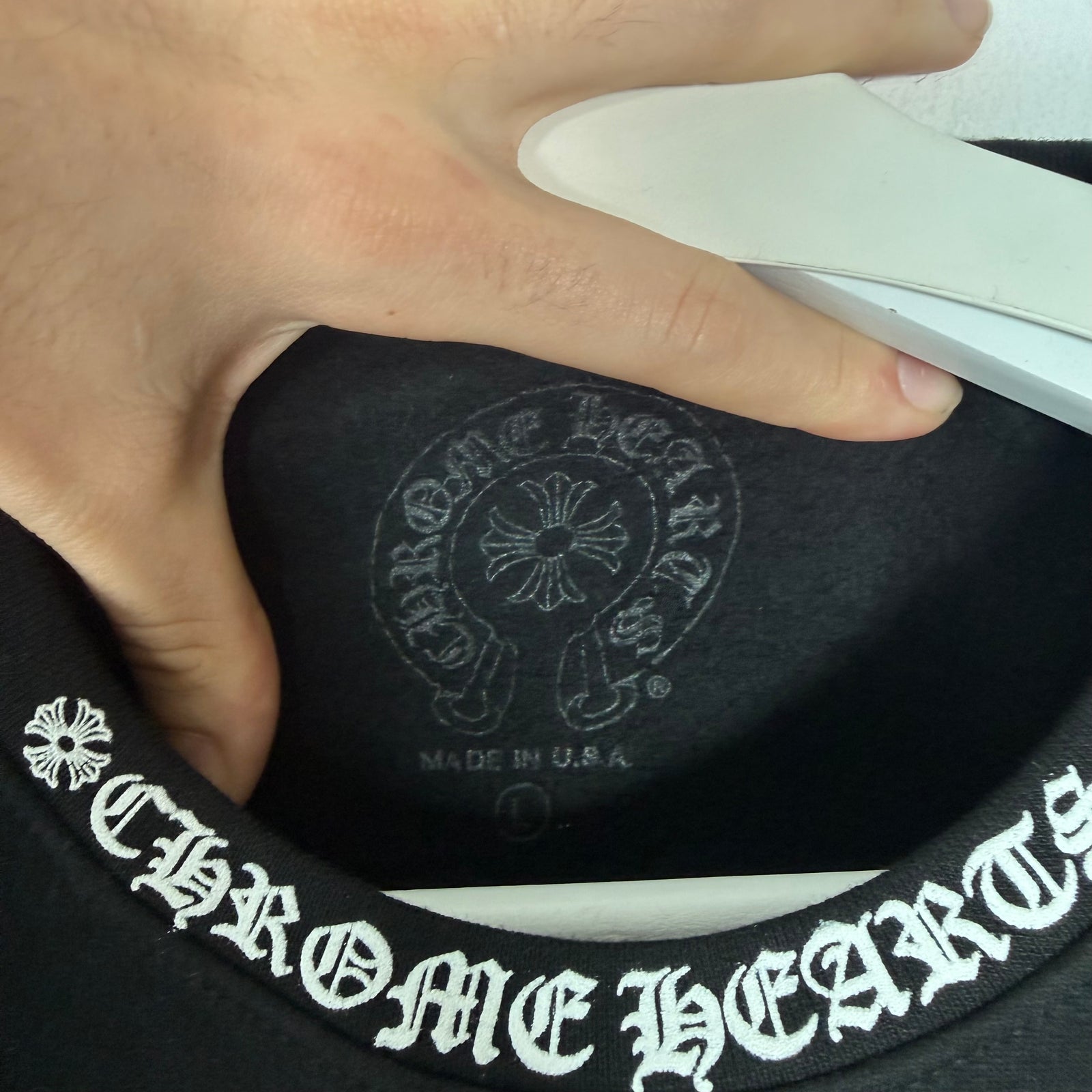 Chrome Hearts Script Crewneck Size L