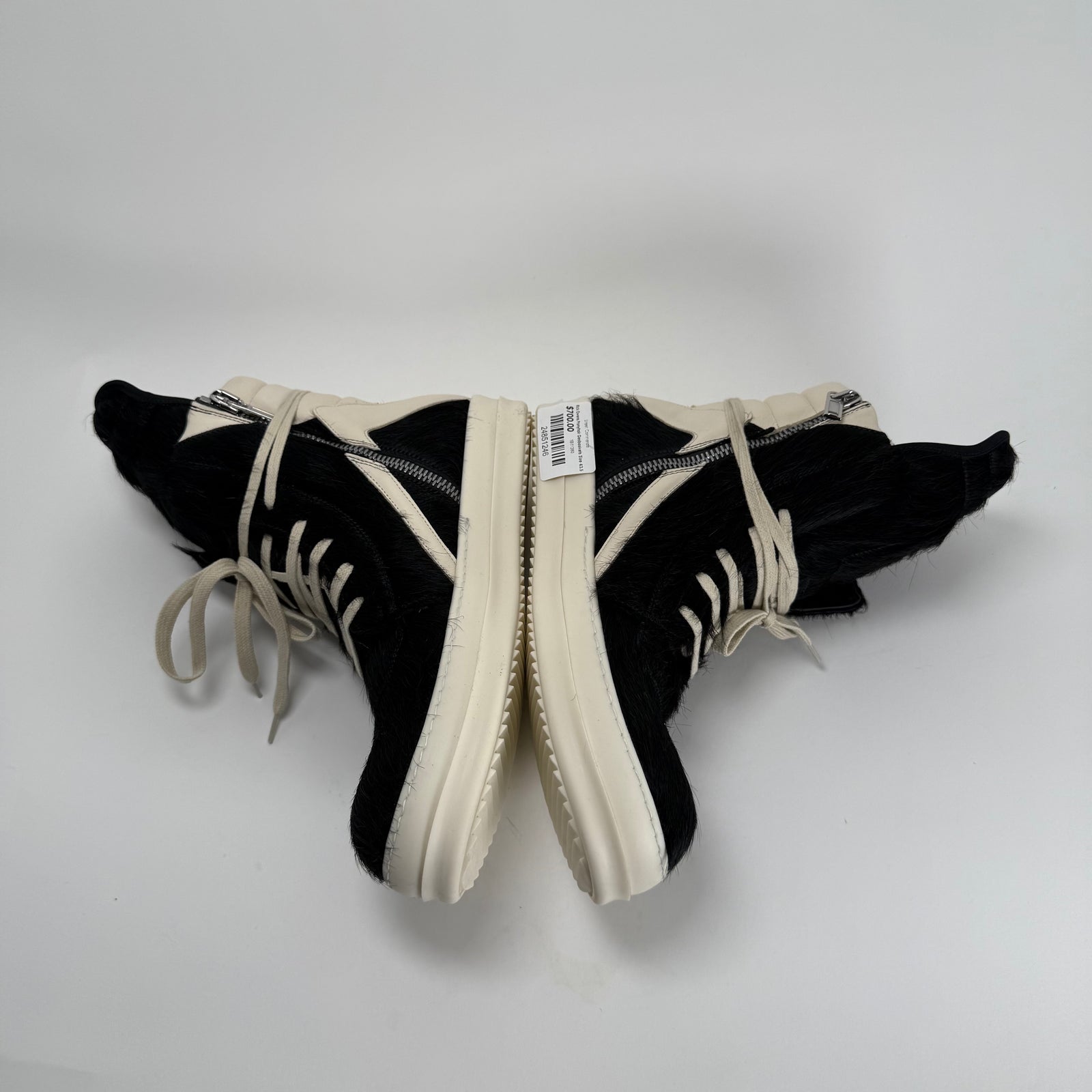 Rick Owens Ponyhair Geobaskets Size 43.5