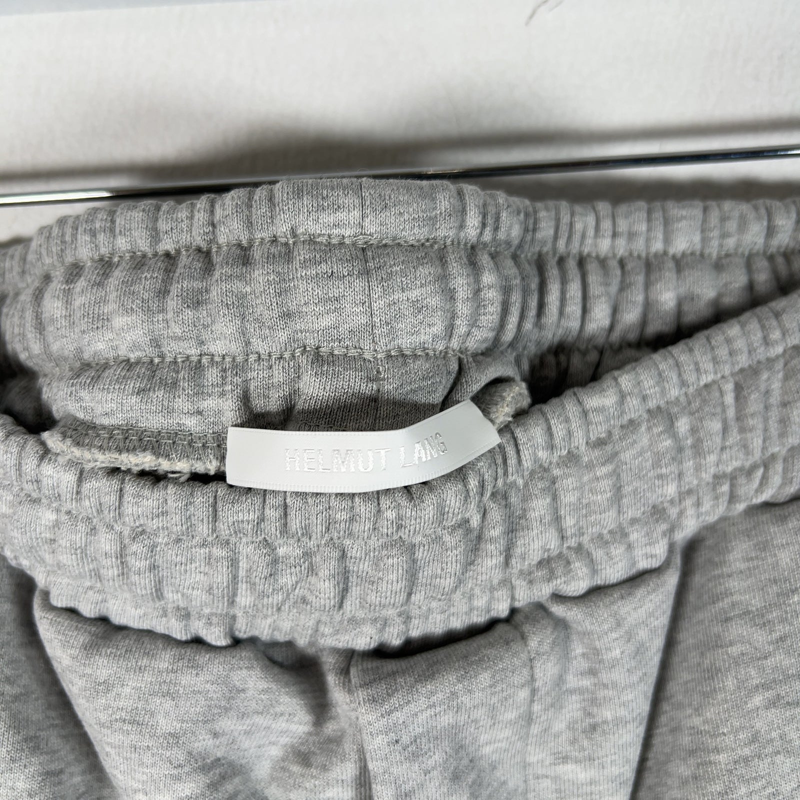 Helmut Lang Spell-Out Logo Grey Sweatpants