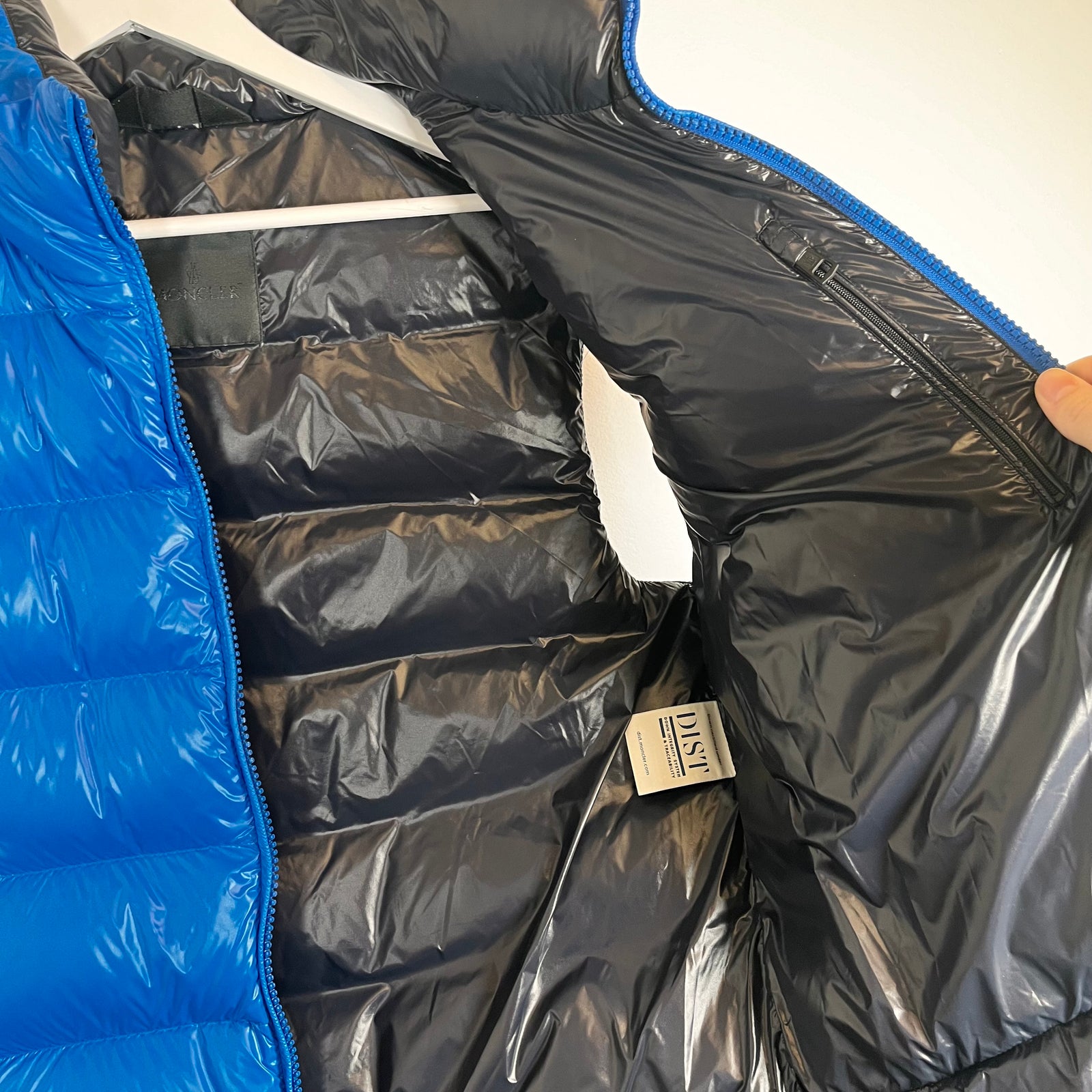 Moncler Blue Puffer Vest Size M