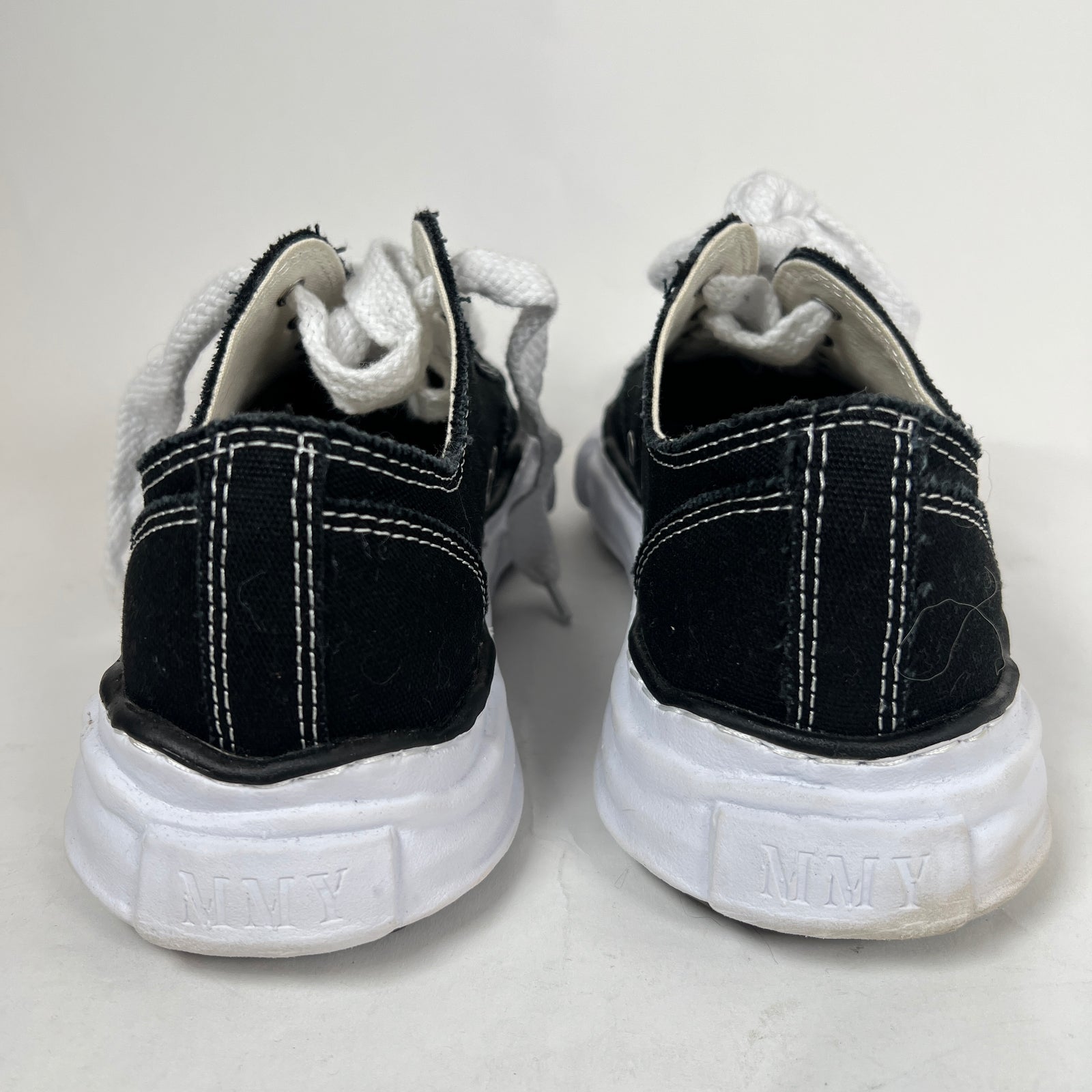 MMY Black/White Hank OG Sole Canvas Sneaker Size 45