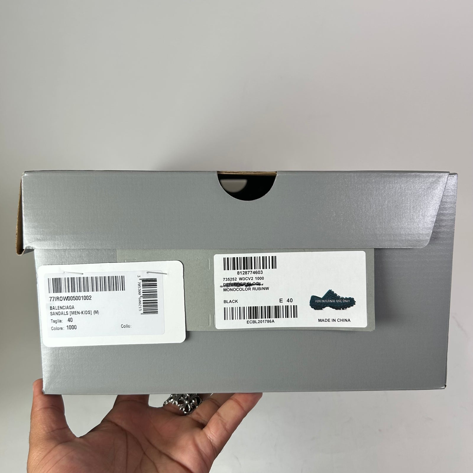 Balenciaga Black Defender Clogs