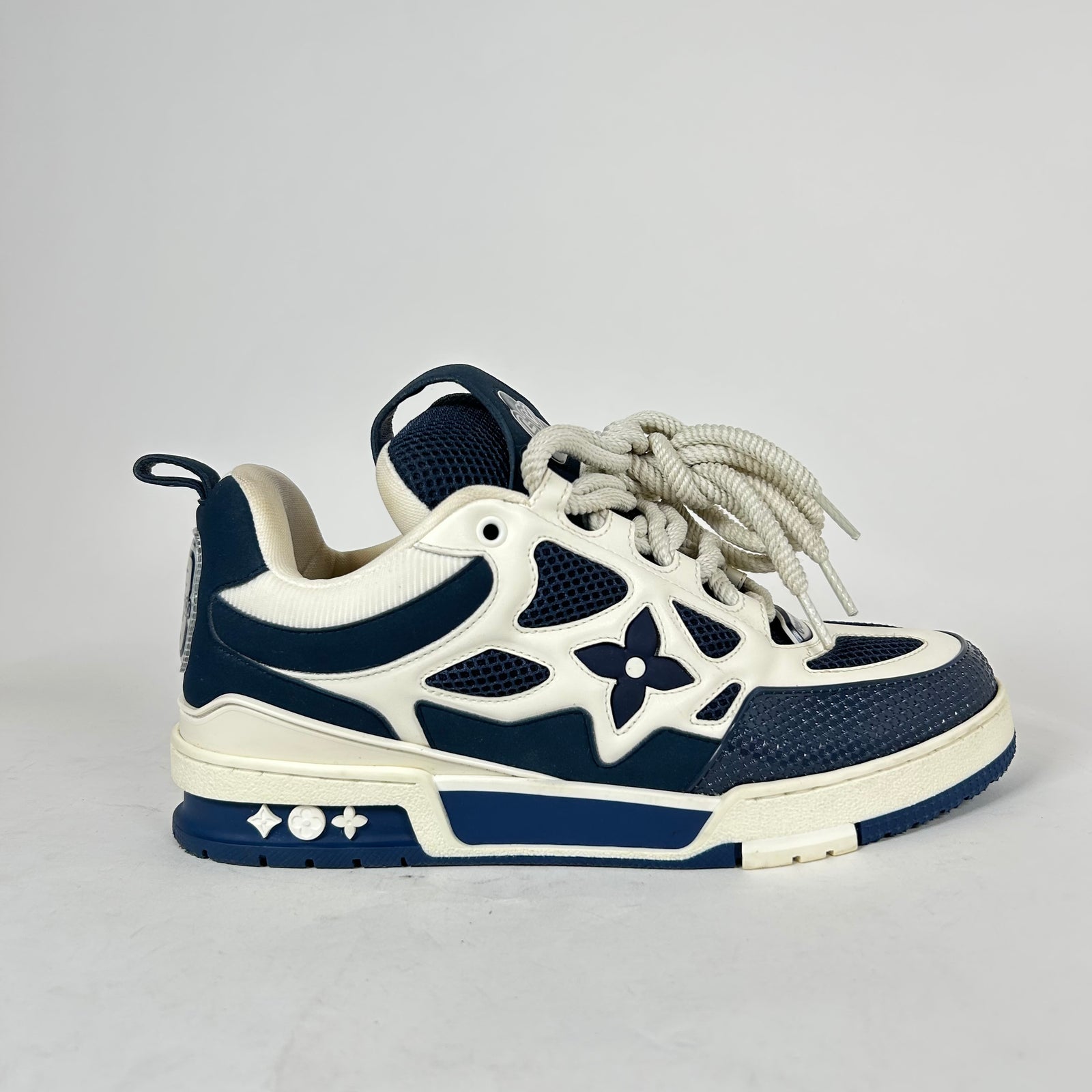 Louis Vuitton Navy Skate Sneaker Size LV 9