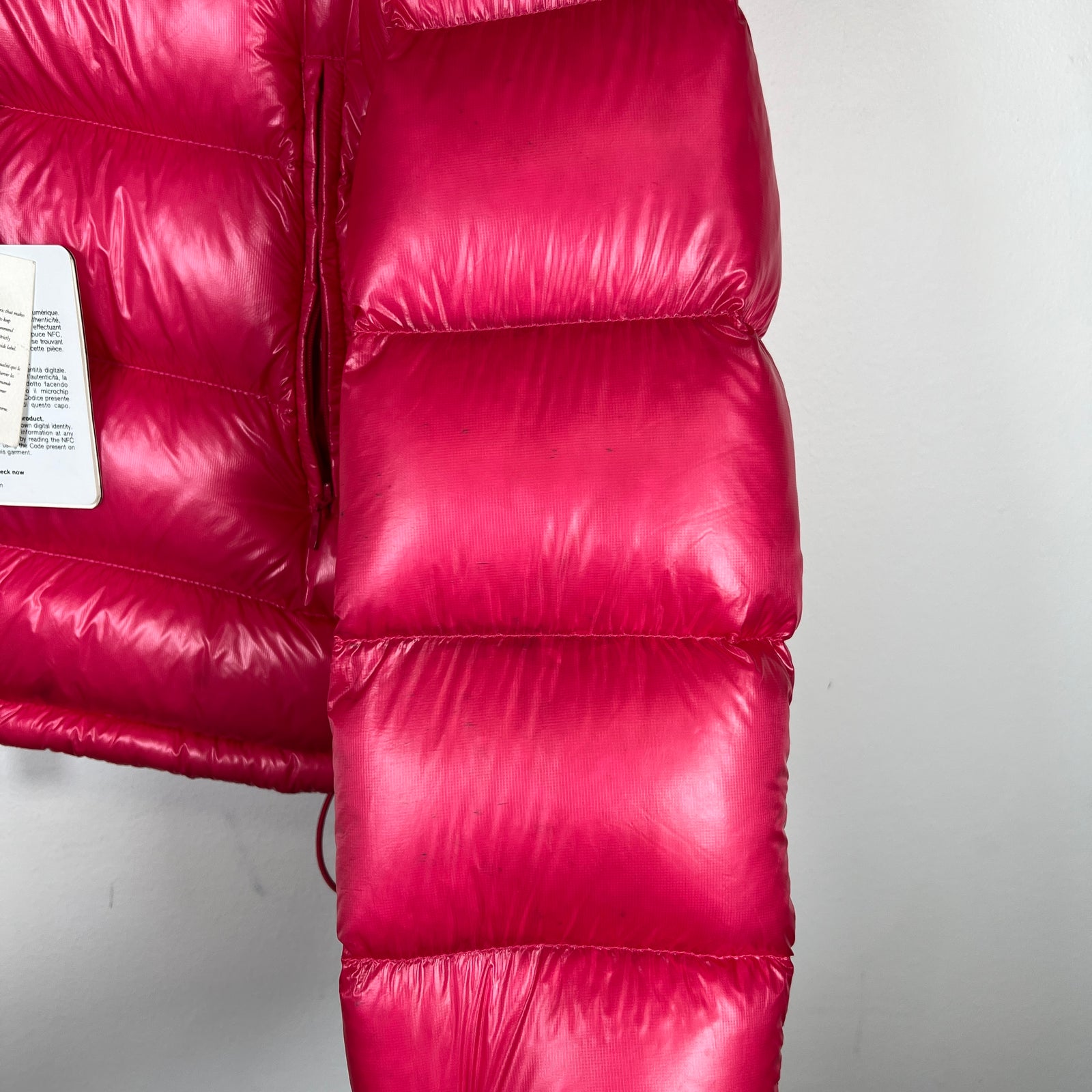 Moncler Pink Copenhague Giubbotto Down Jacket Size 0