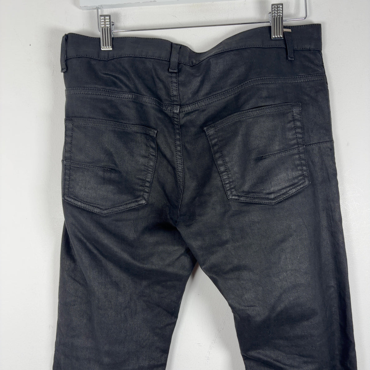 Dior AW11 KVA Resin Coated Straight Jeans