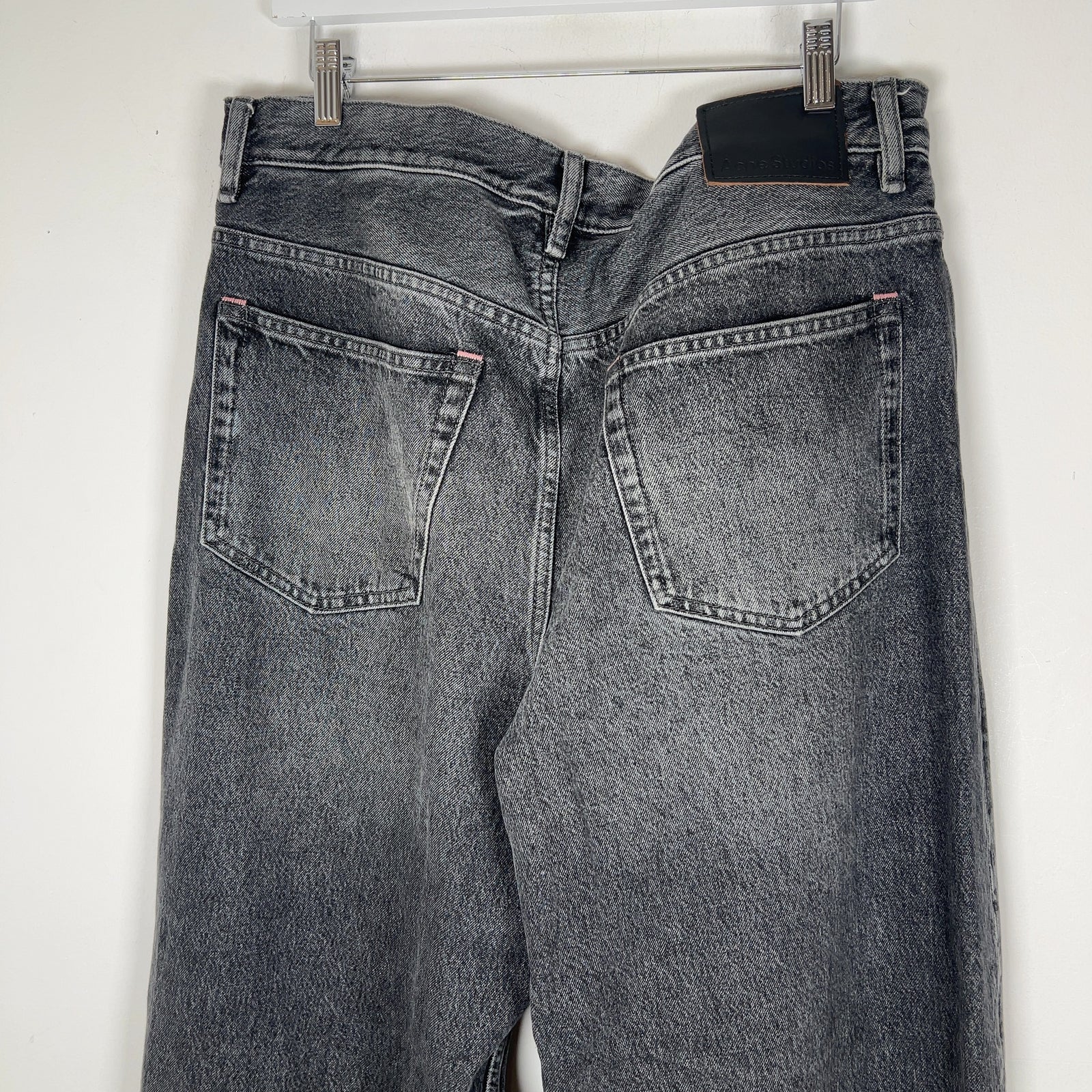 Acne Studios 1989 Ash Black Wide Leg Jeans