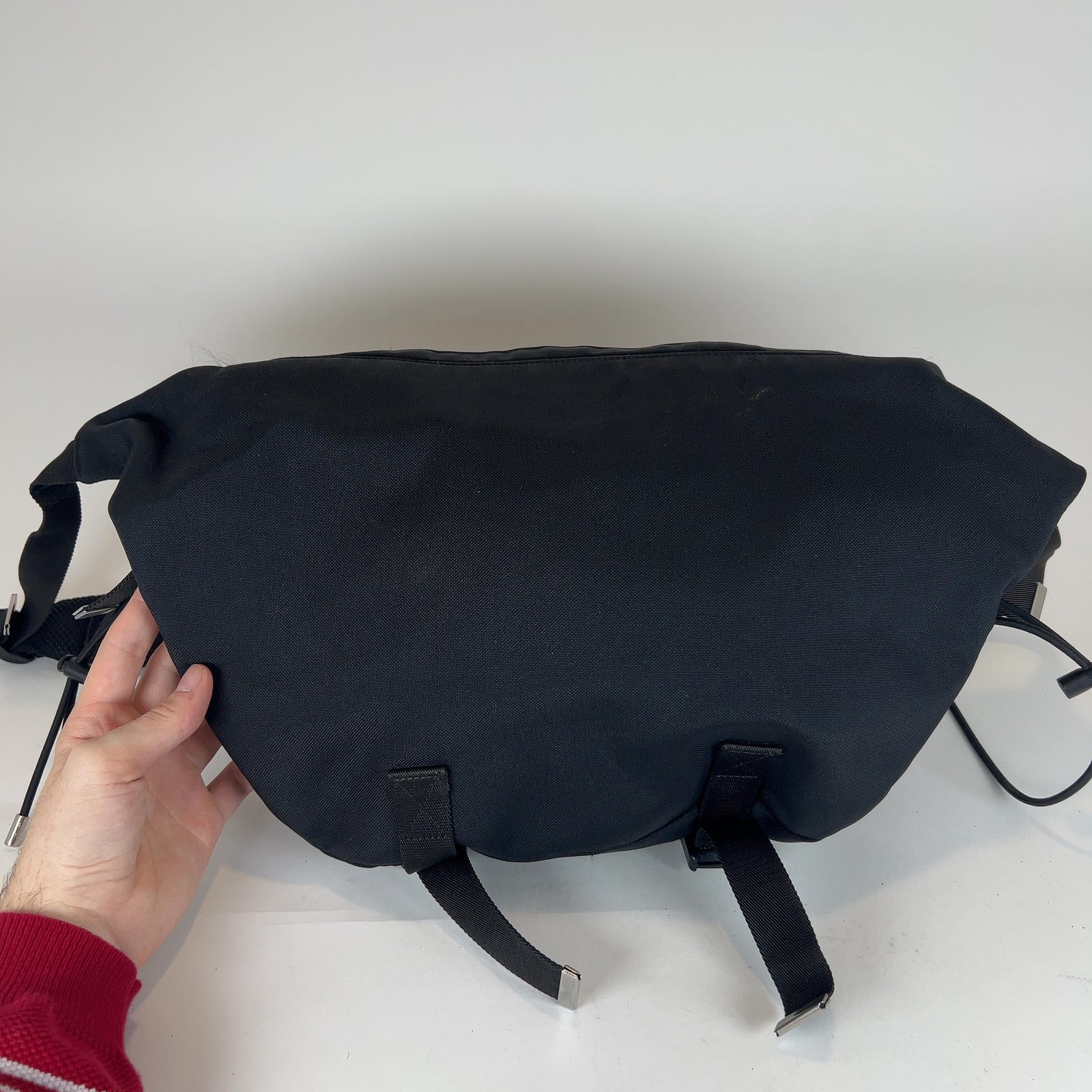 Celine Logo Nylon Trekking Messenger Bag