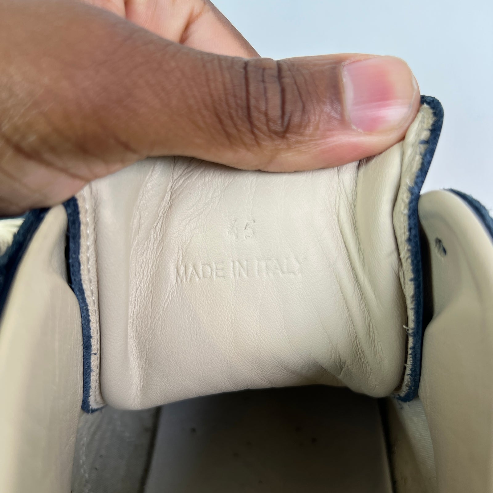 Maison Margiela Navy Mid-Top Replica Gats Size 45