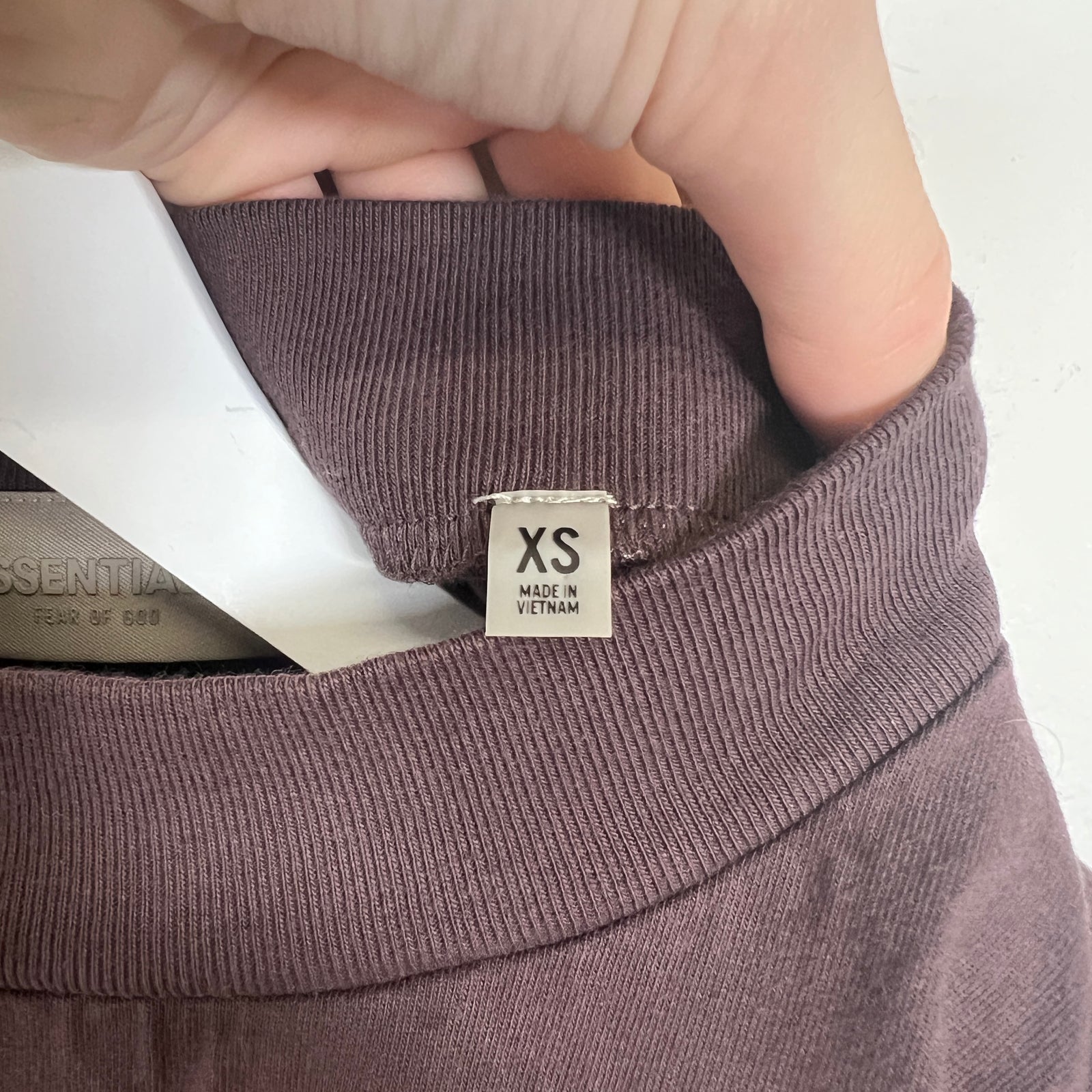 Essentials Brown Tee Size XS