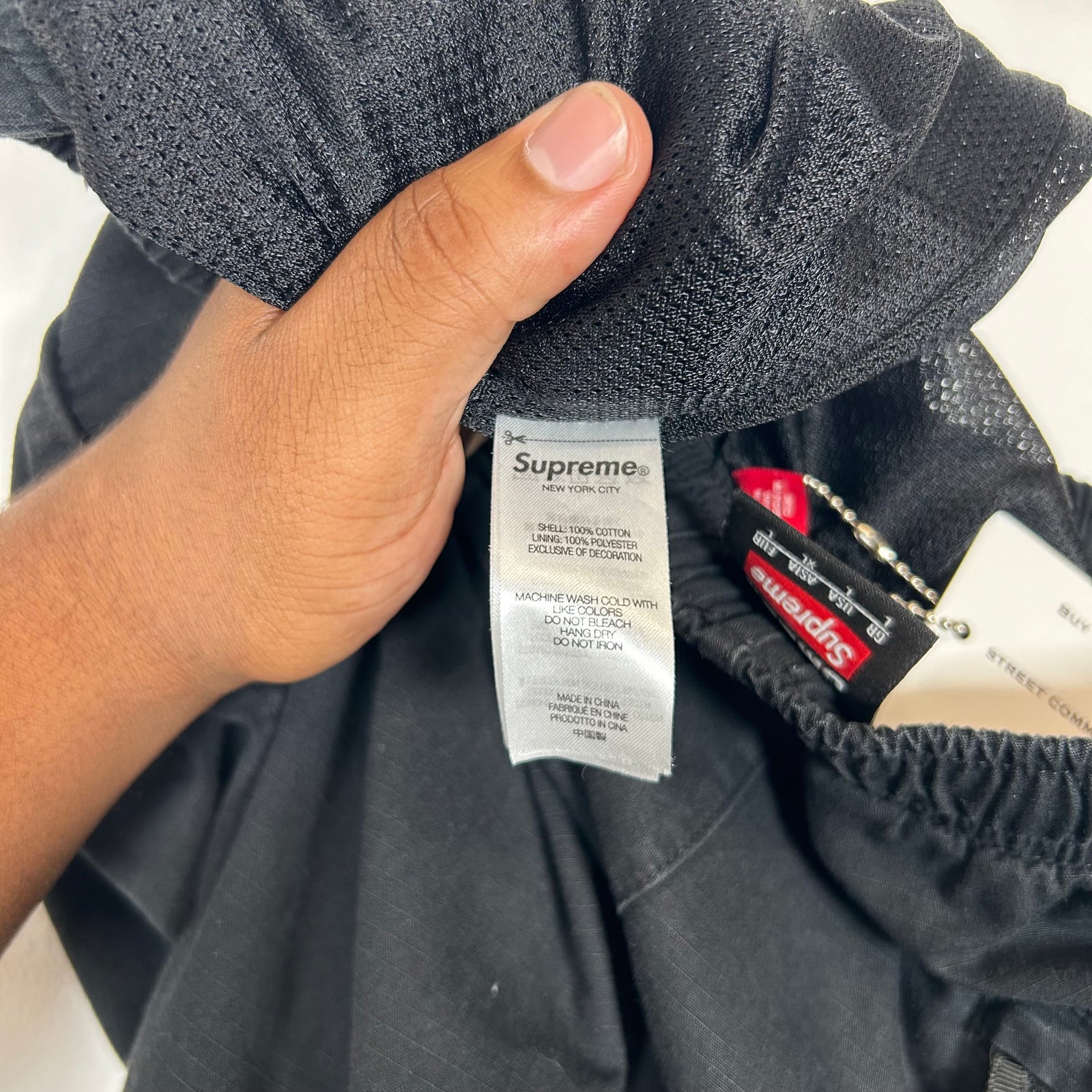Supreme x Umbro Black Ripstop Track Pants Size L