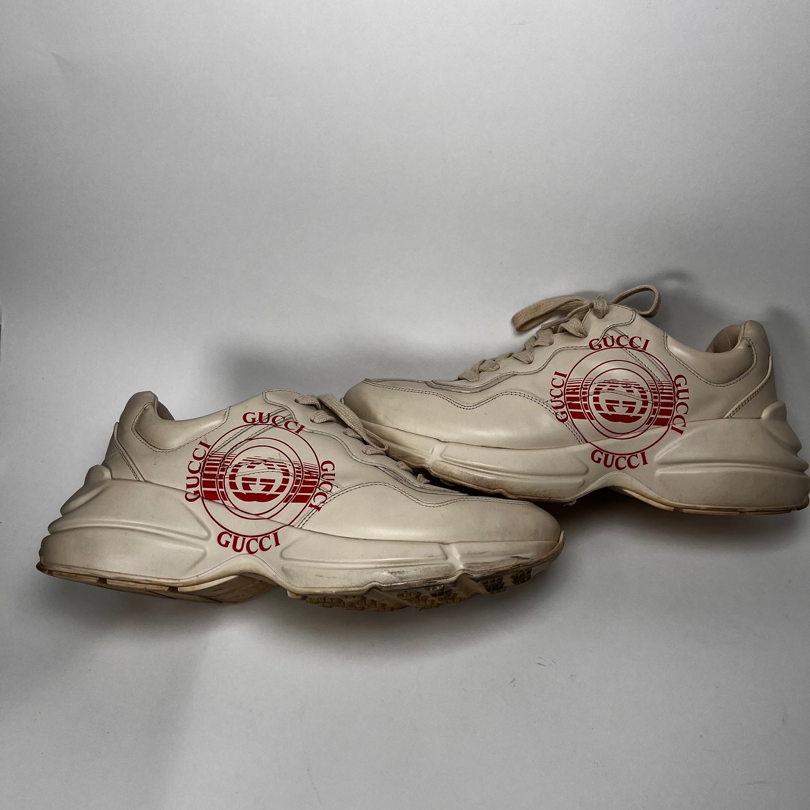 Gucci Red Logo Rython Size 8.5