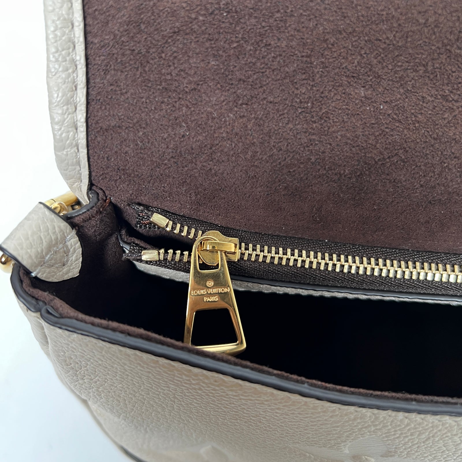 Louis Vuitton Cream Monogram Empreinte Diane NM Handbag