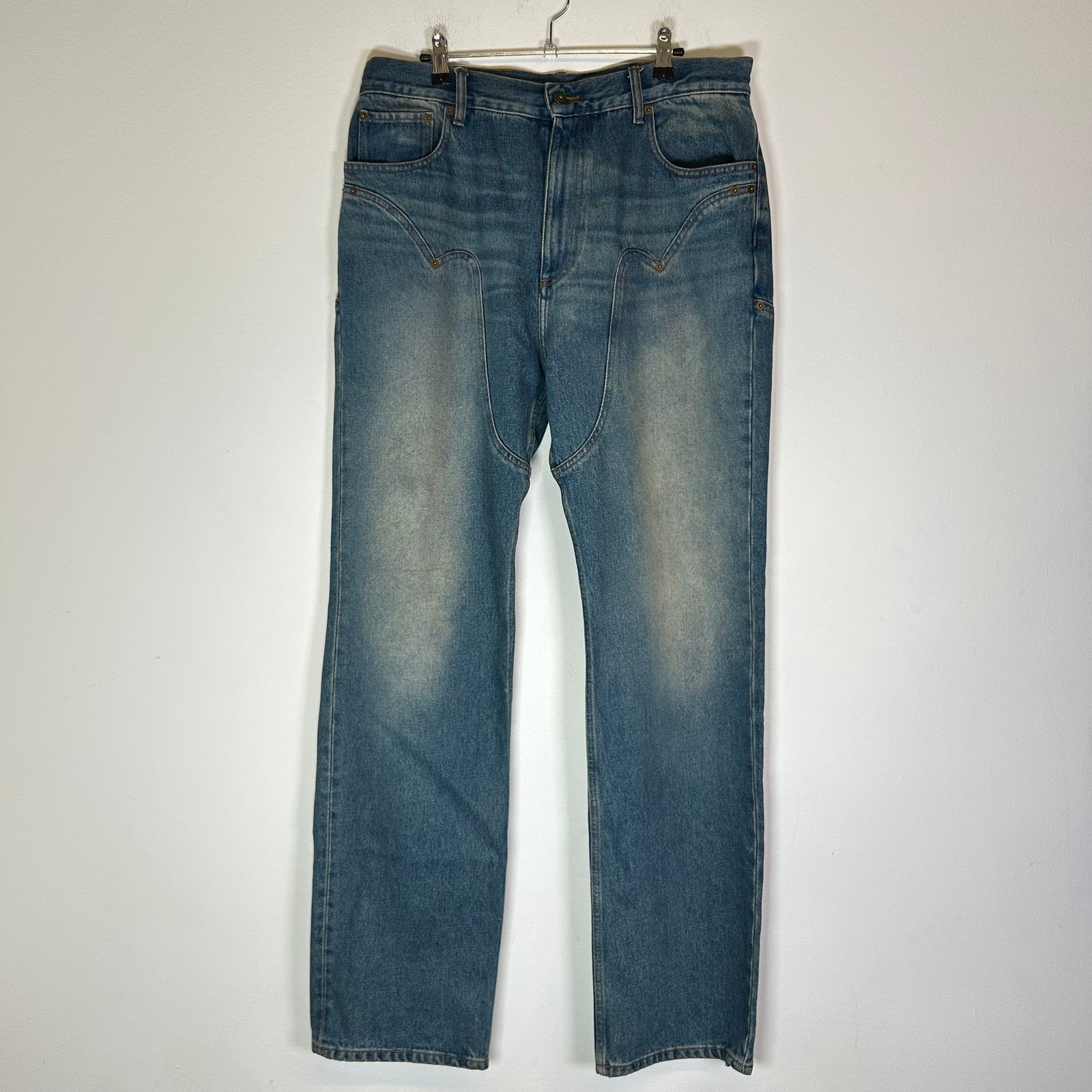 Y/Project Lightwash Cowboy Chaps Jeans