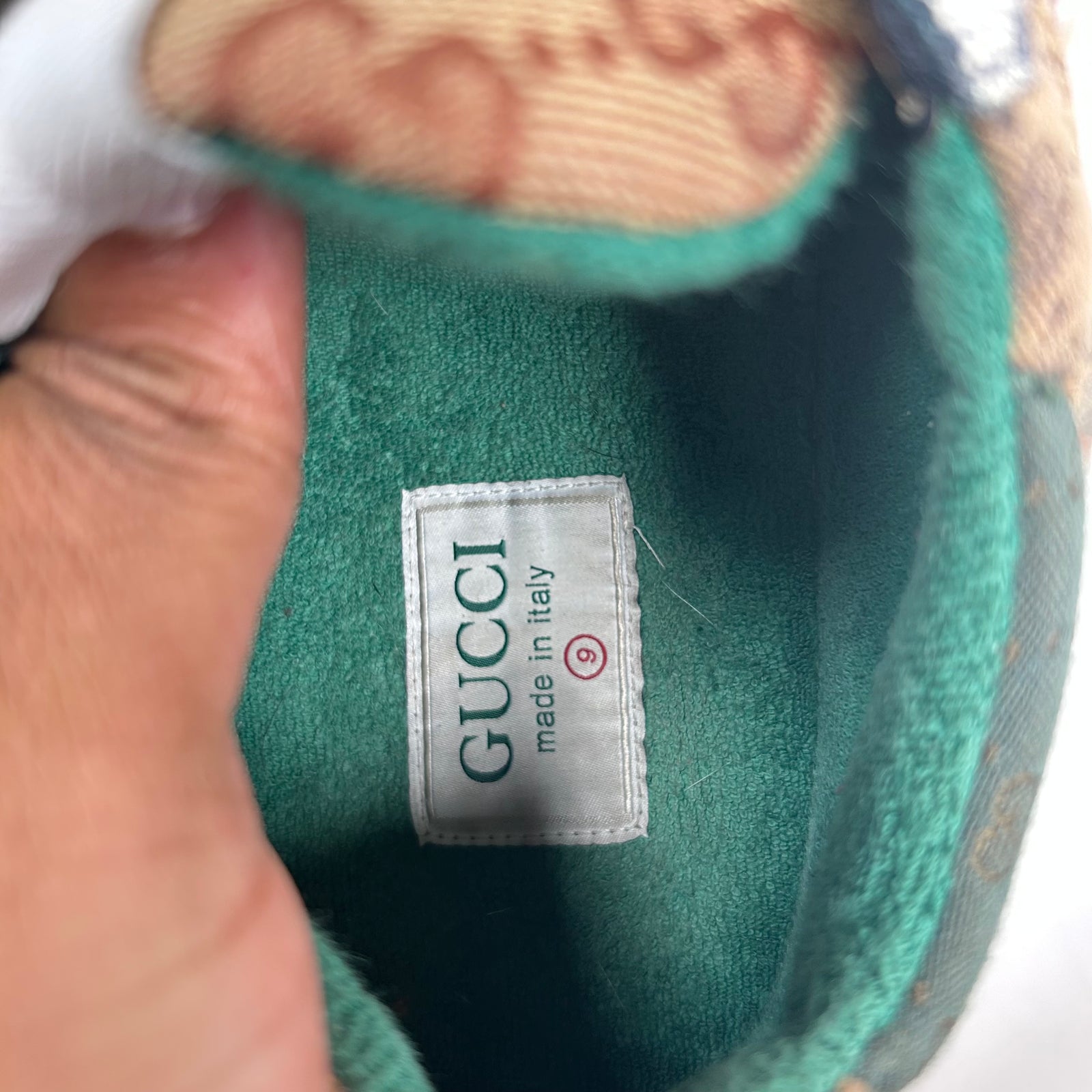 Gucci Burgundy GG Rhyton Sneaker Size GG 9