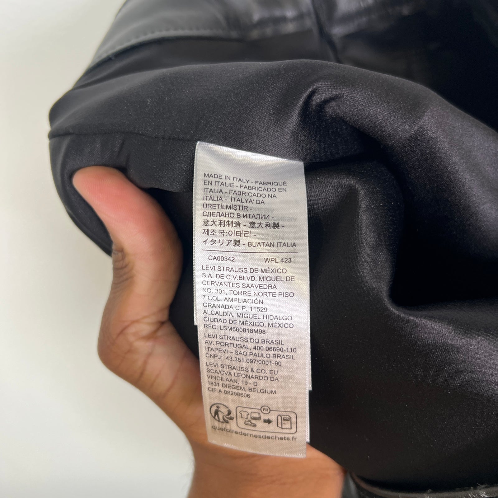 Denim Tears Black Leather Wreath Pants Size 32