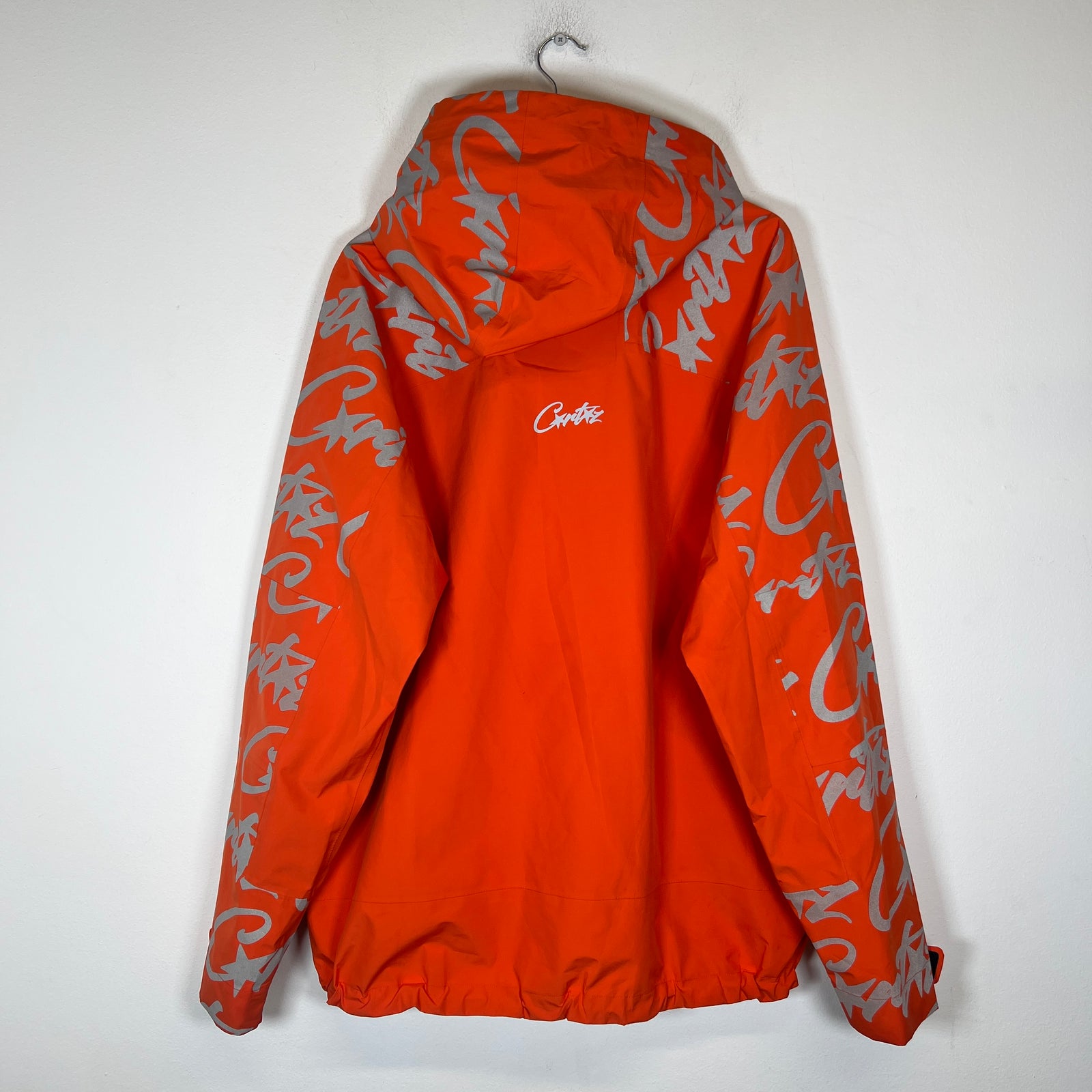 Corteiz Orange Elitework Waterproof Shell Jacket Size XL