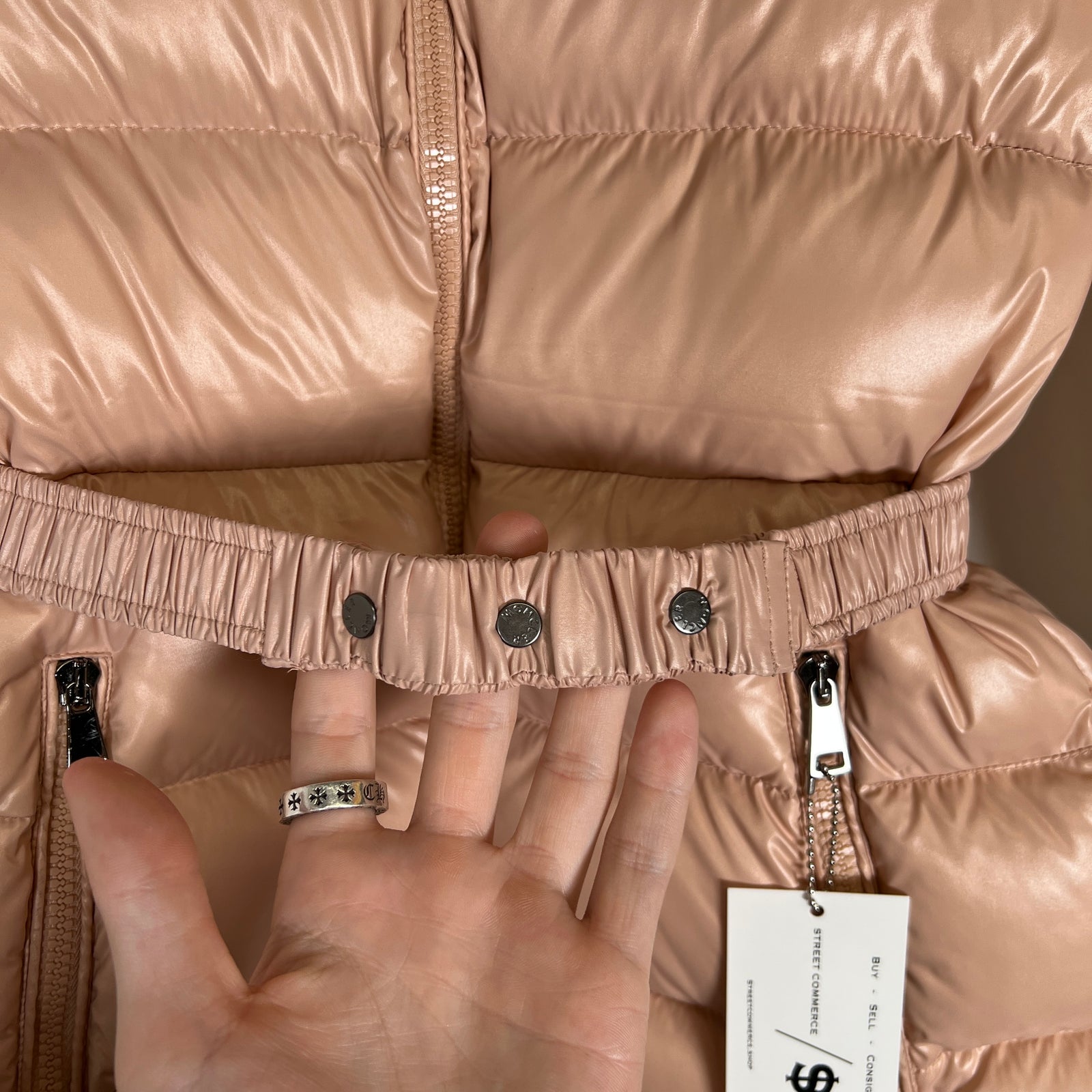 Moncler Rhin Rose Pink Down Jacket Size 0