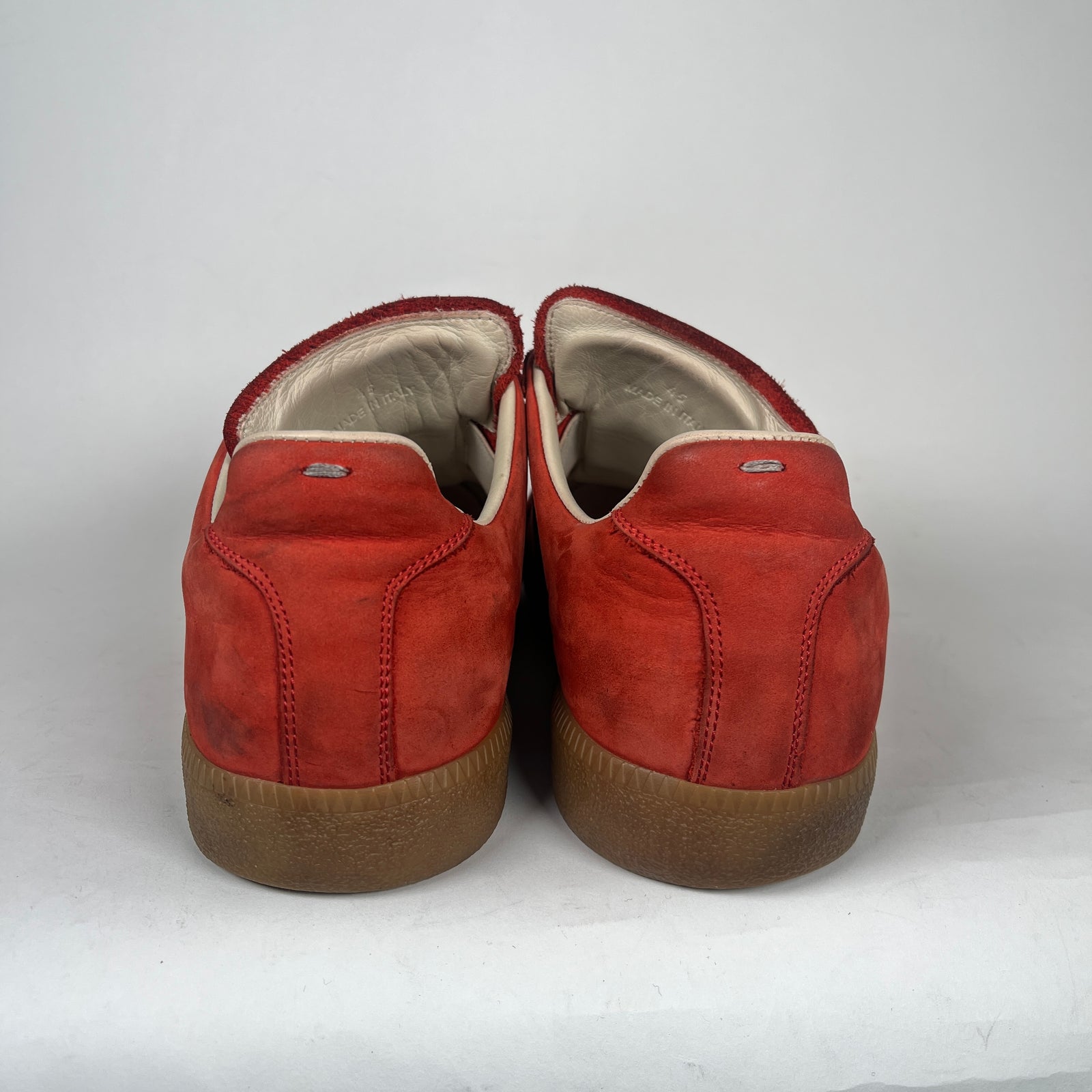 Maison Margiela Red Paint Splatter Gats Size 45