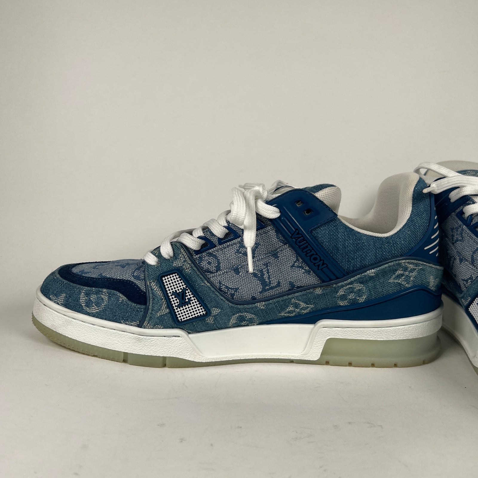 Louis Vuitton Denim Trainers Size 7.5