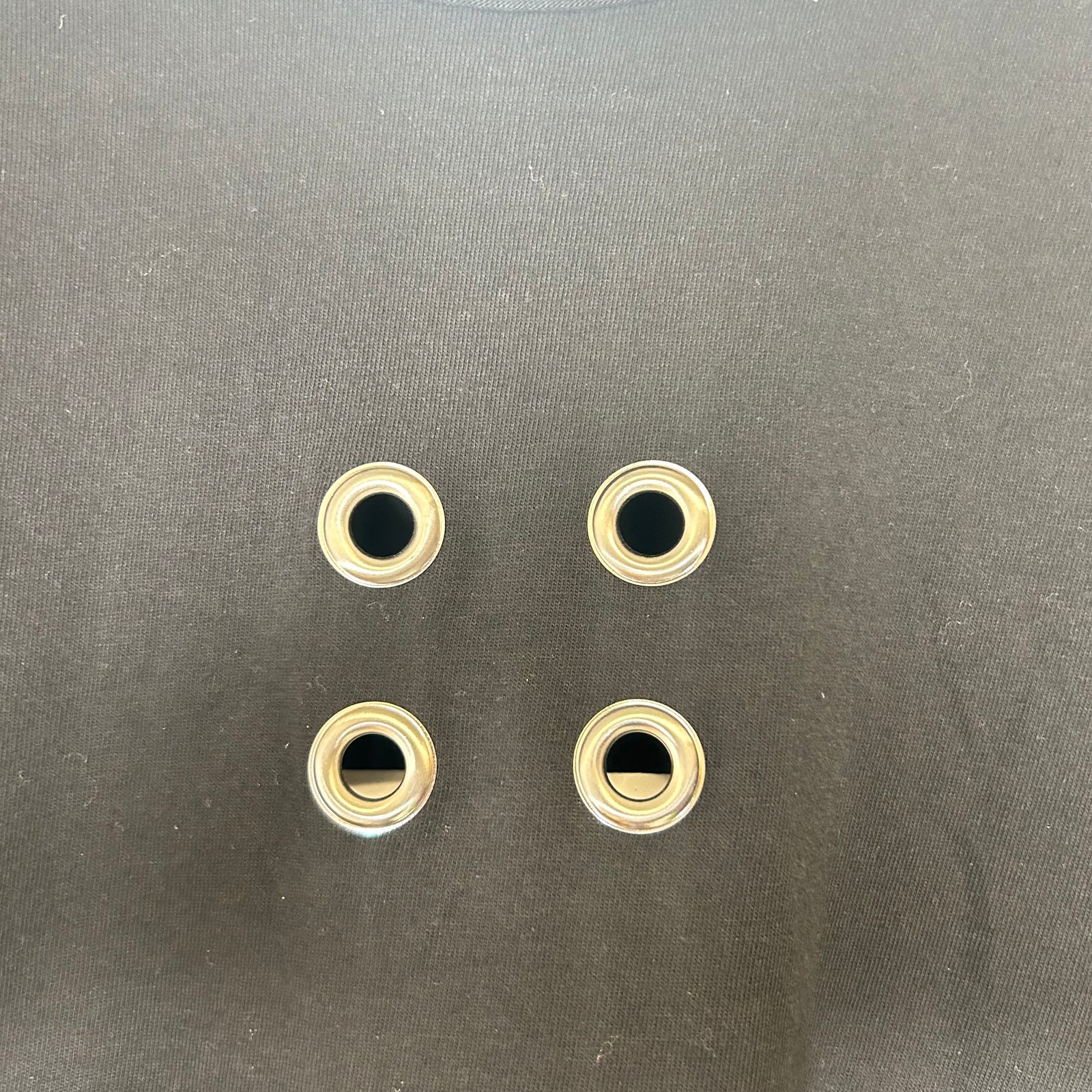Rick Owens Drkshdw Black Eyelet Tee Size L