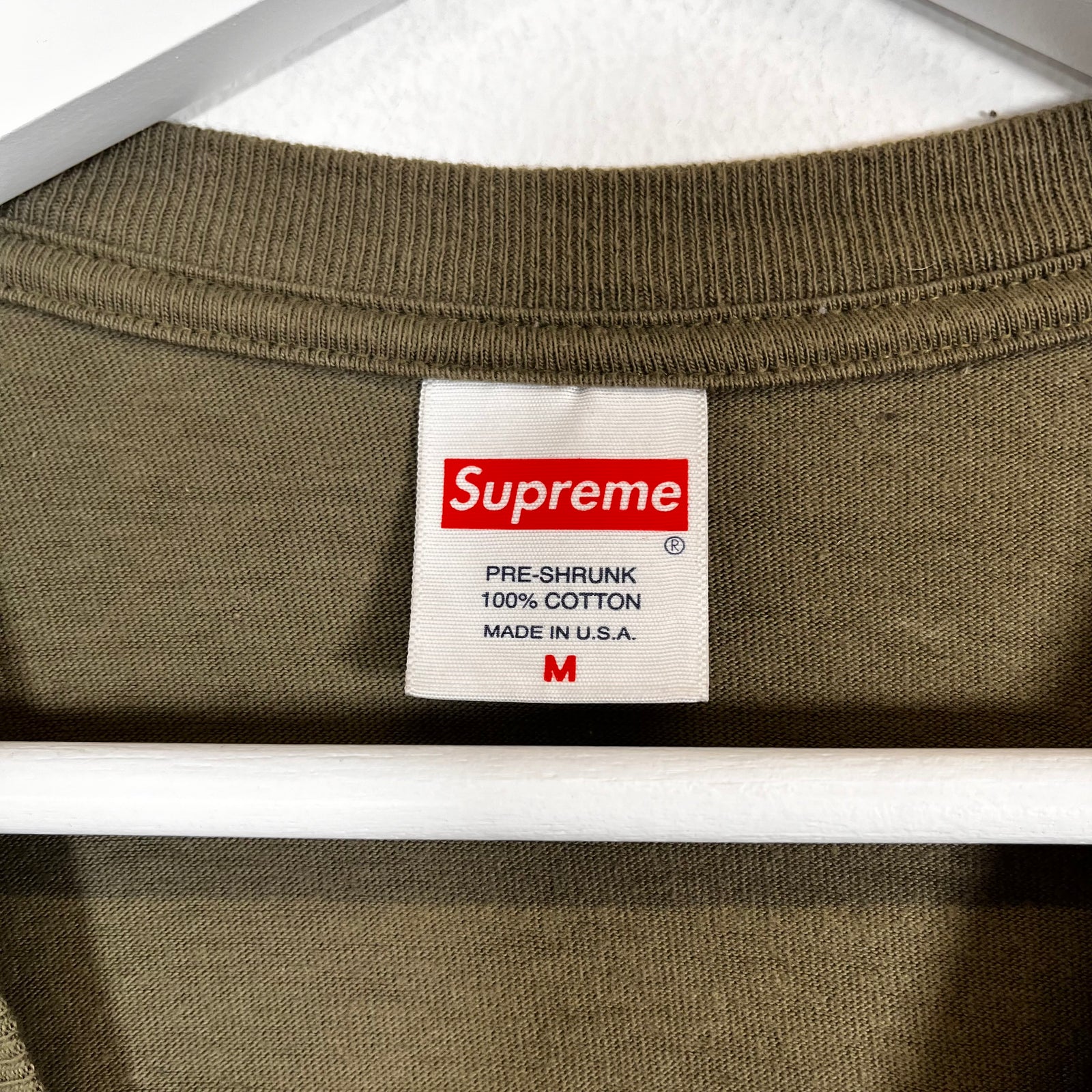 Supreme Olive Support Unit Tee Size M