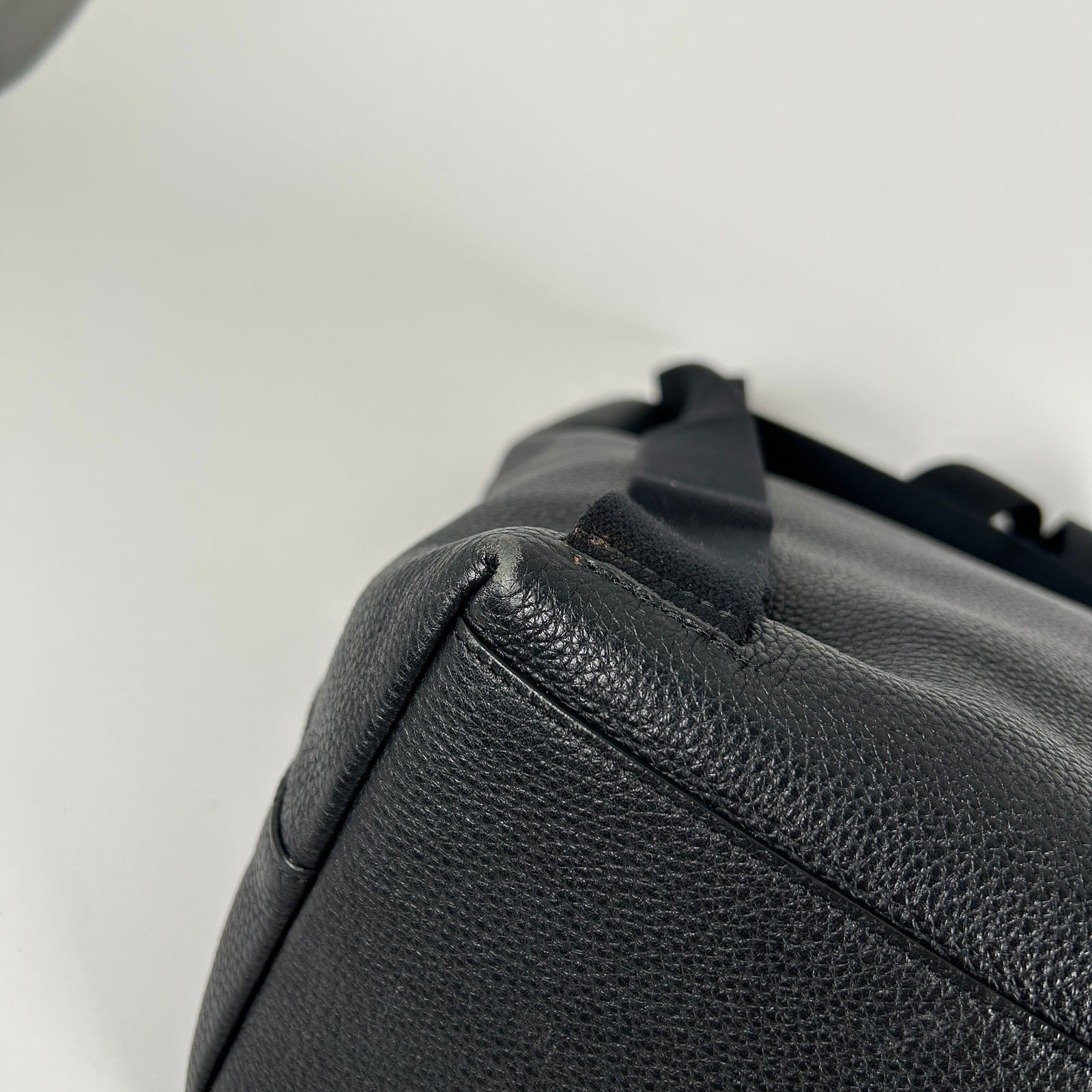The Row Black Leather Bucket 10 Backpack