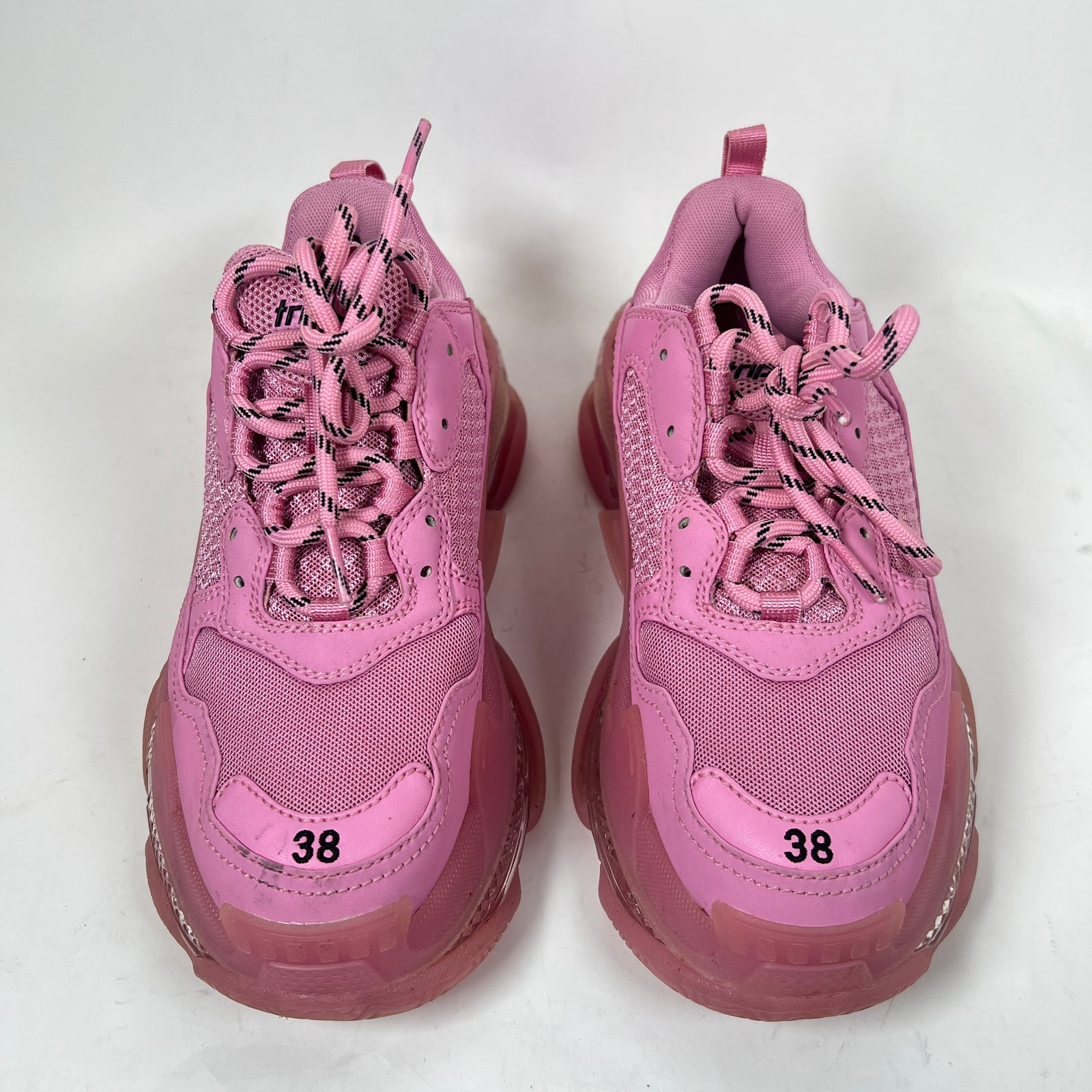 Balenciaga Pink Triple S Sneaker Size 38