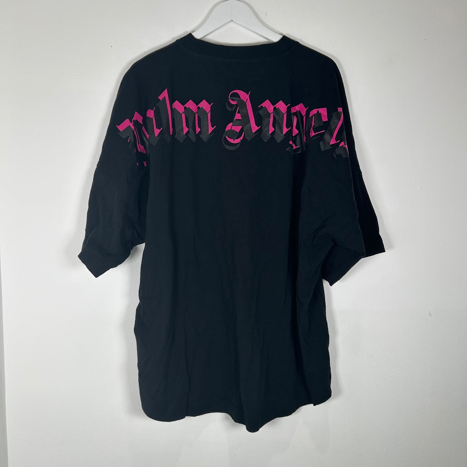 Palm Angels Back Pink Logo T-Shirt Size XXL