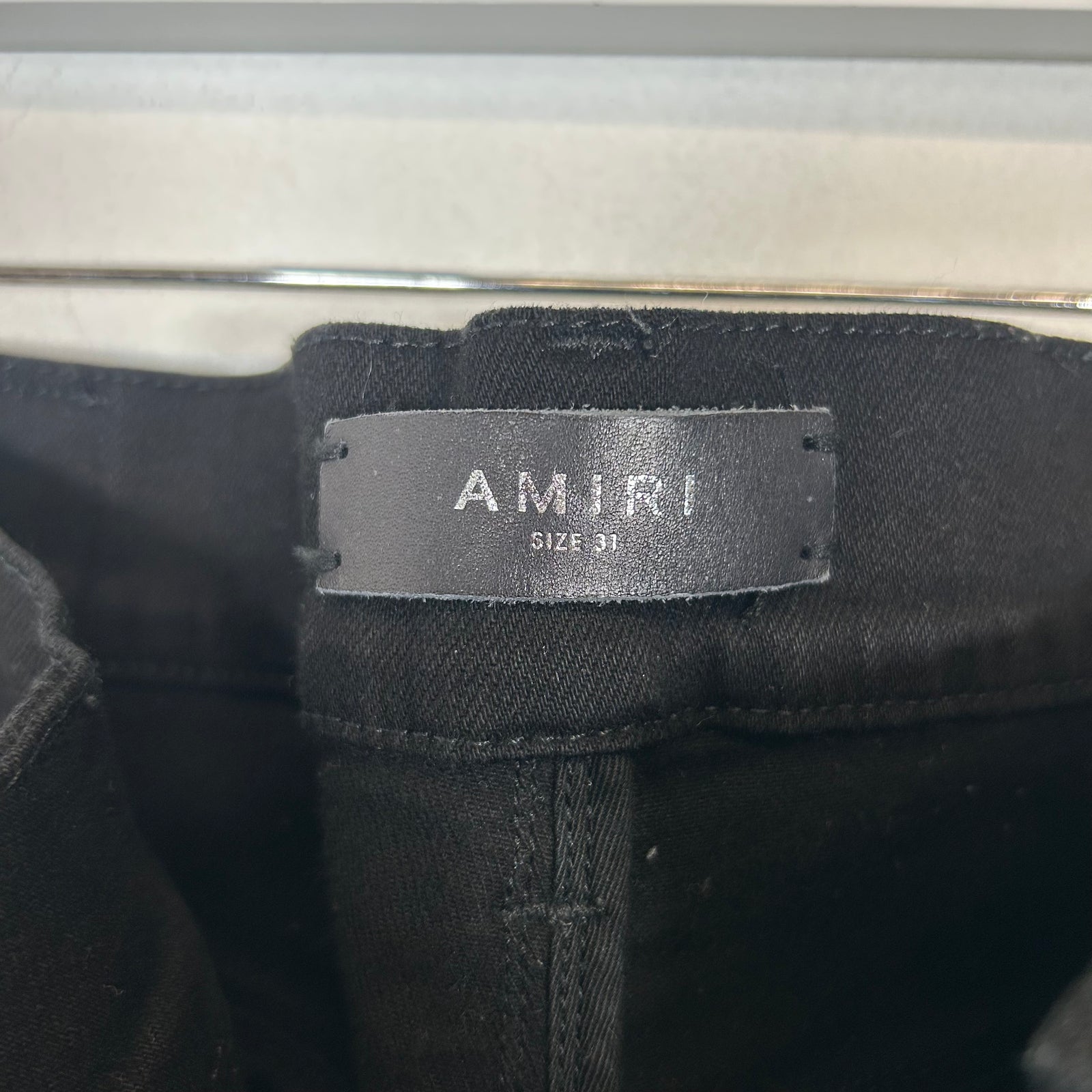 Amiri Black Plain Skinny Jeans Size 31