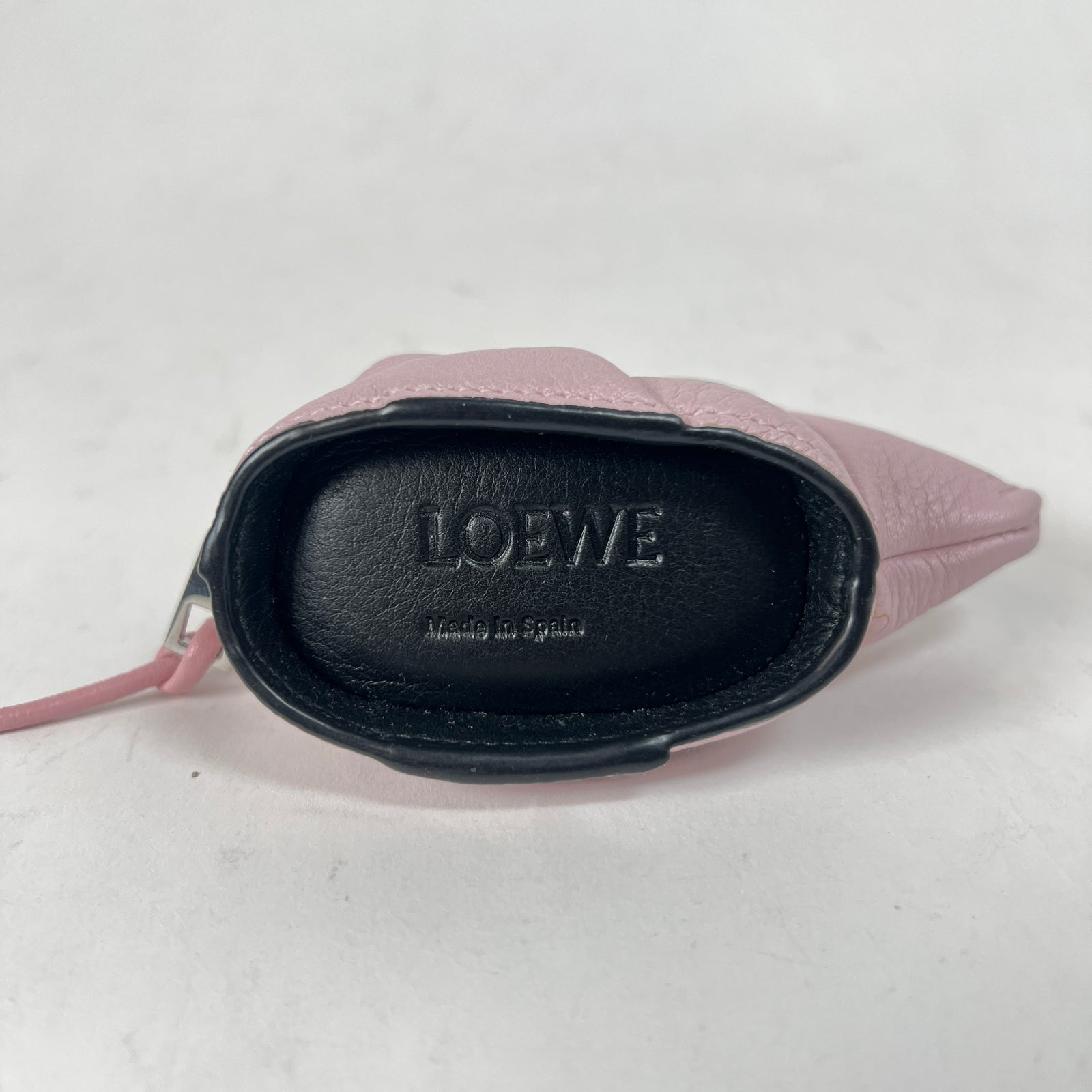 Loewe Pink Calfskin Mouse Charm Coin Purse