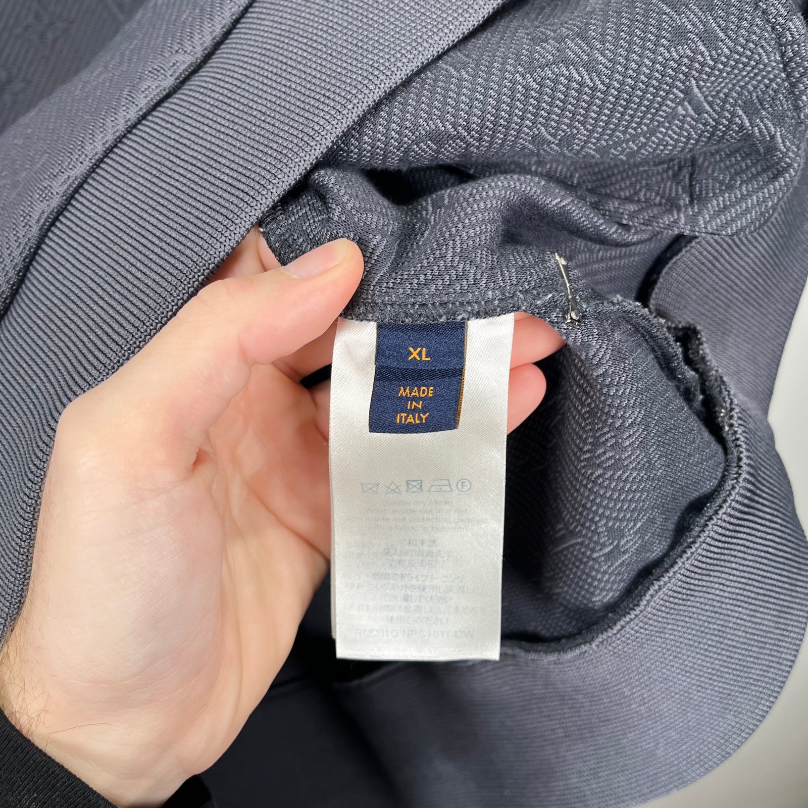 Louis Vuitton Grey Monogram Zip-Up Jacket Size XL