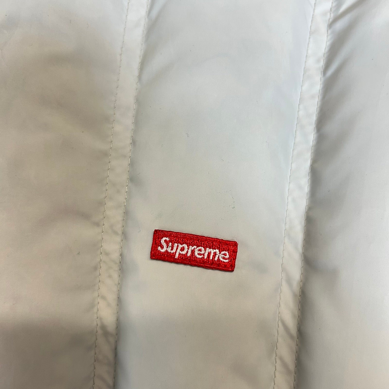 Supreme Blue/Grey Reversible Puffer Size L