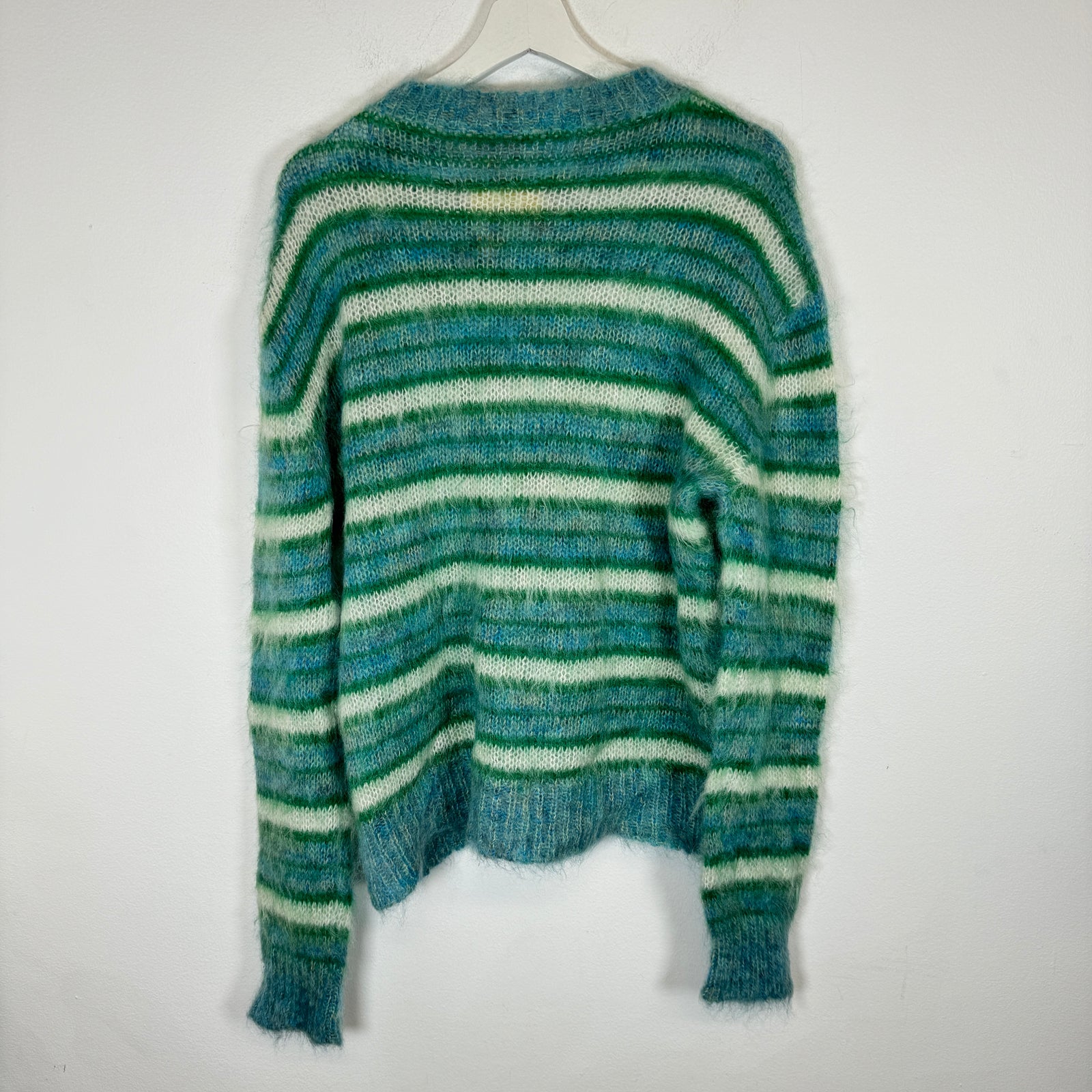 Marni Teal/Green Mohair Knit Sweater Size M