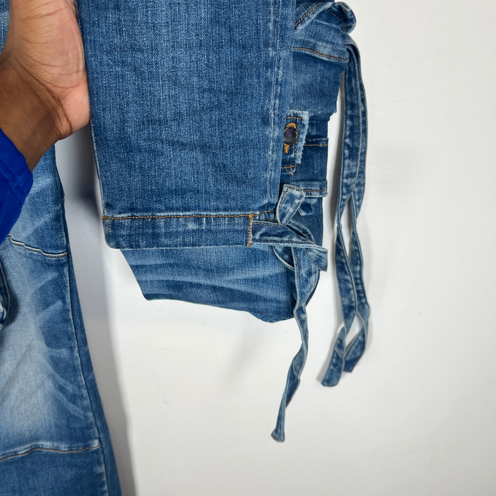 Amiri Blue Tactical Cargo Jeans Size 33