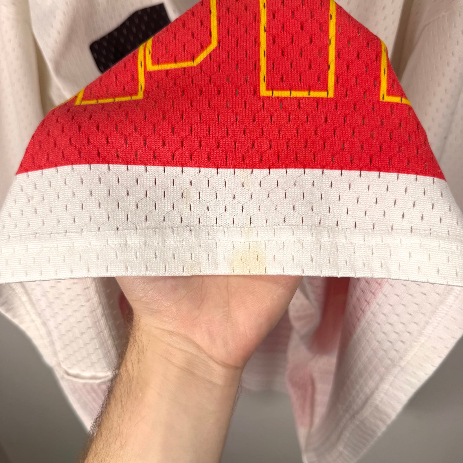Martine Rose White Oversized Football Jersey Size S