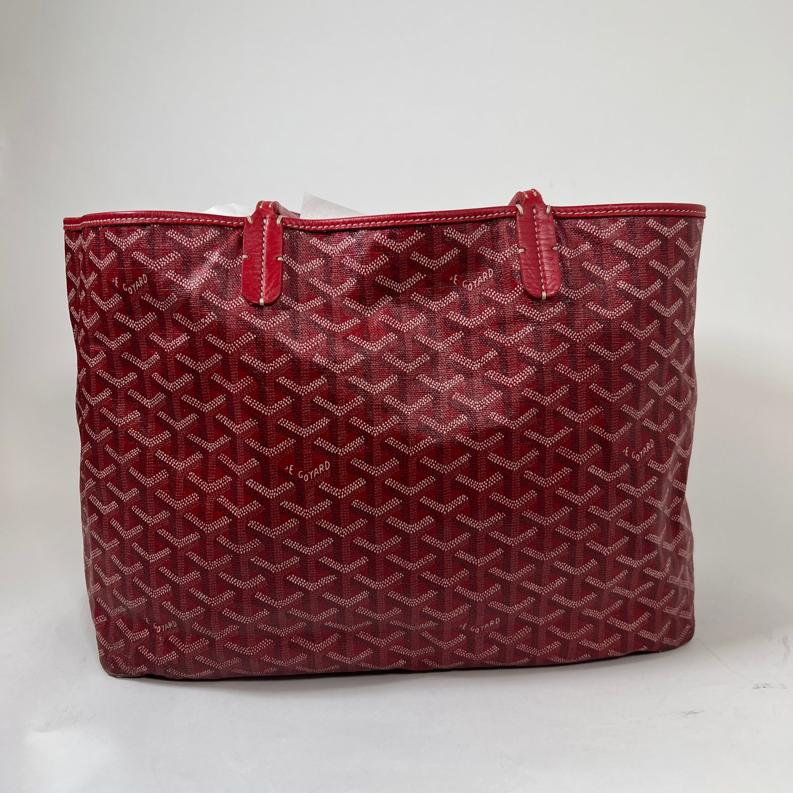 Goyard Red Saint Louis PM Tote Bag