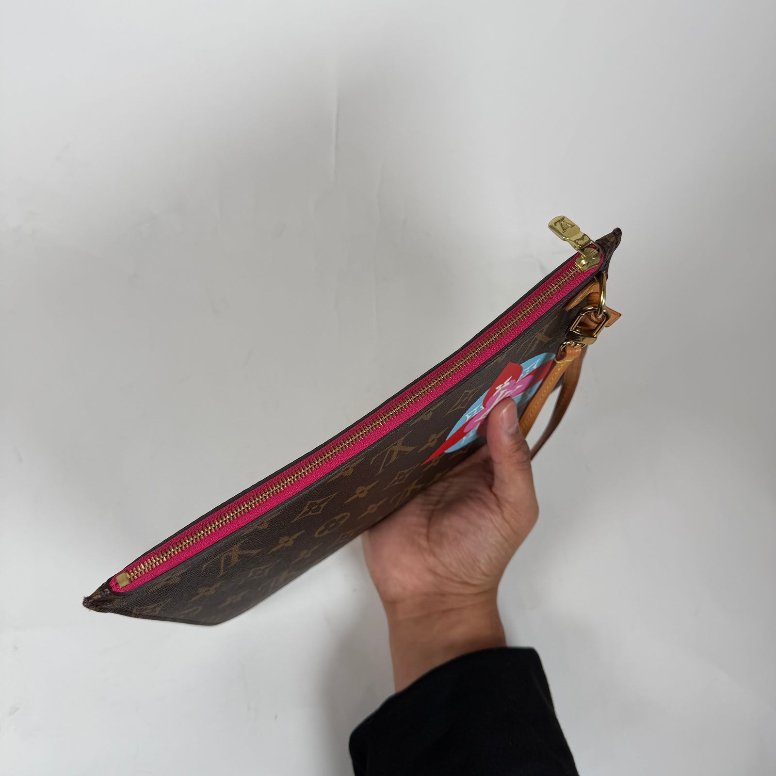 Louis Vuitton Monogram Travel Stickers Neverfull Pouch