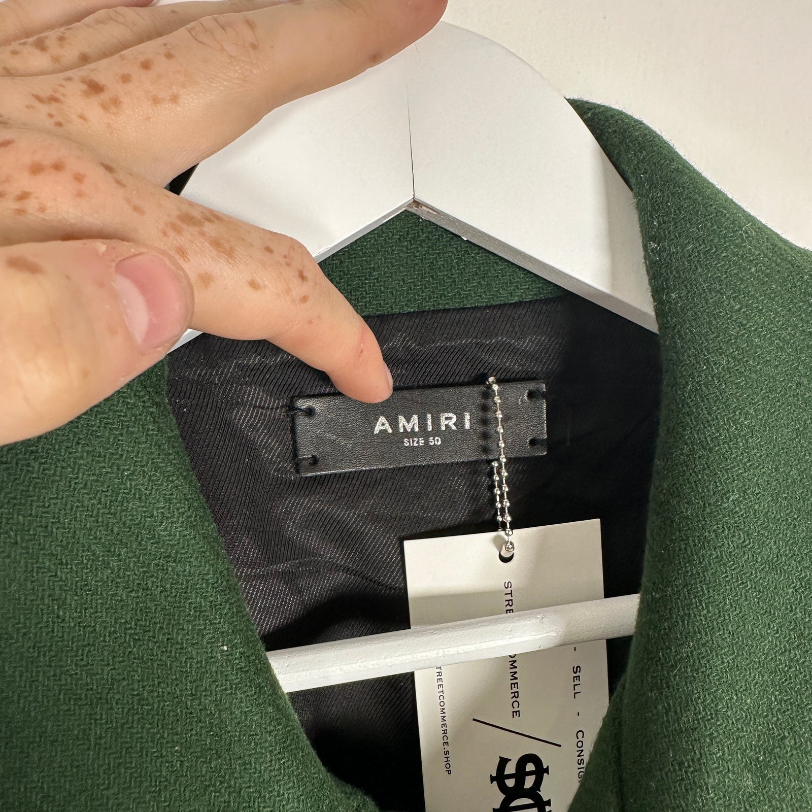 Amiri Bone Varsity Green Size L