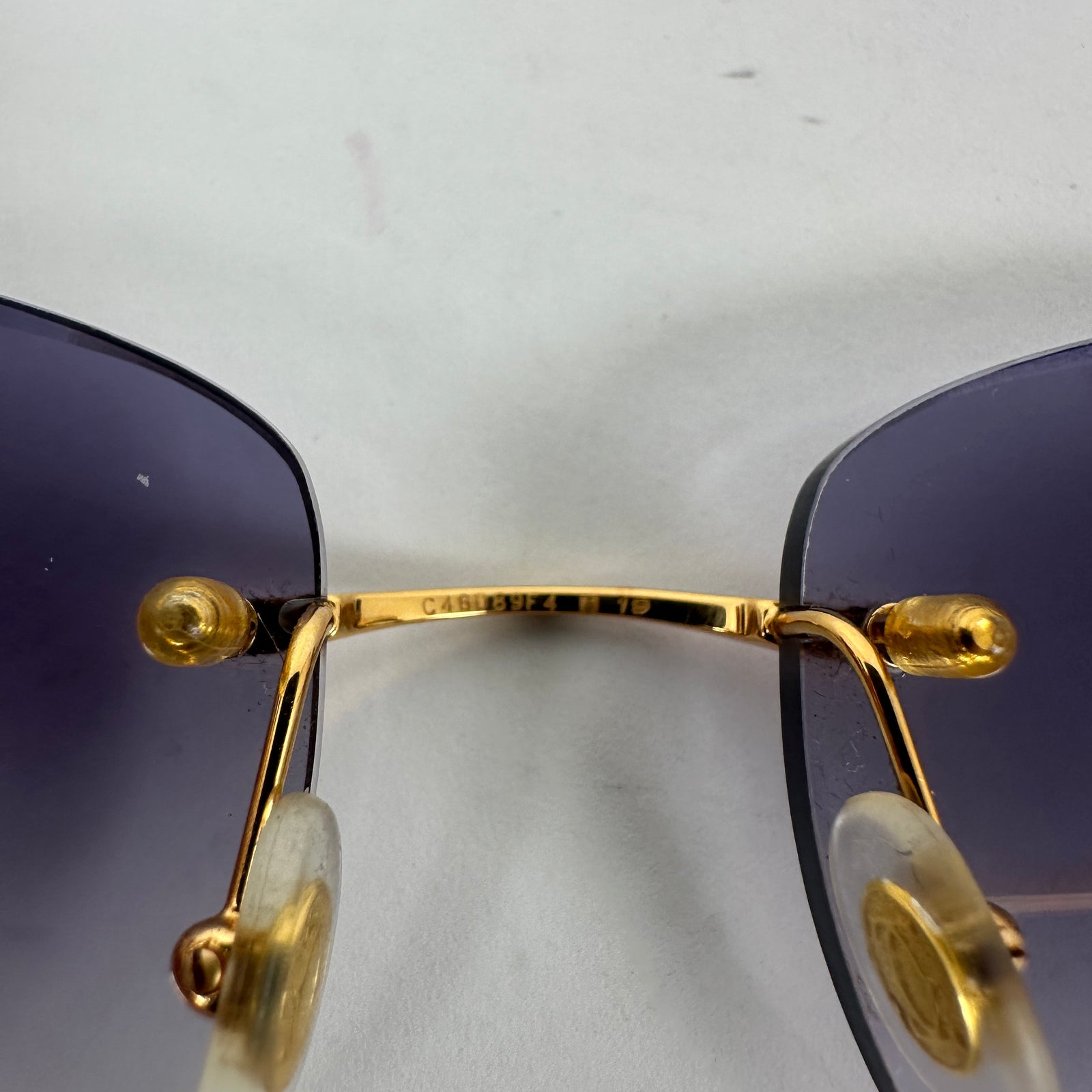 Cartier Gold C-Frame Sunglasses