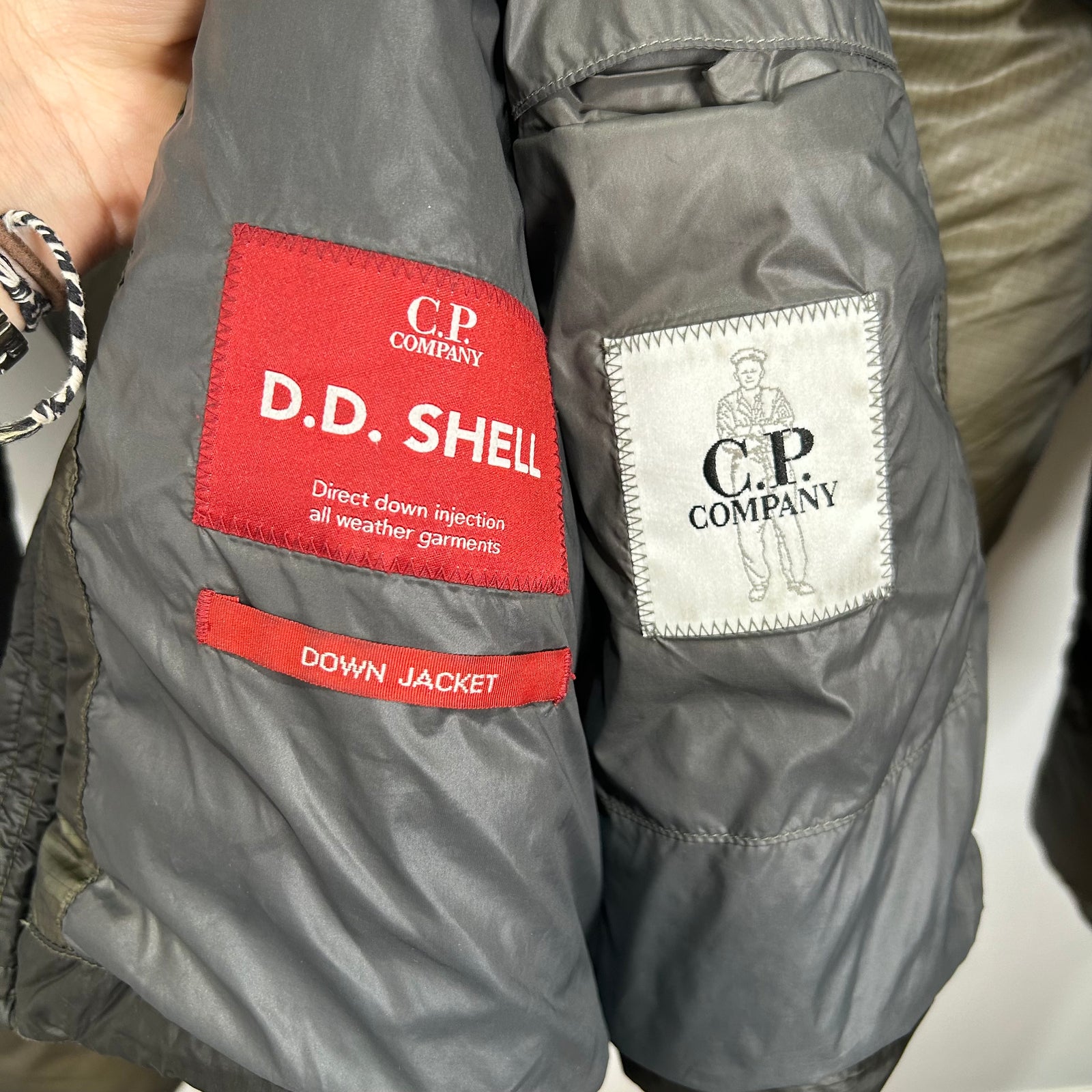 CP Company Olive Shell Down Jacket Size M
