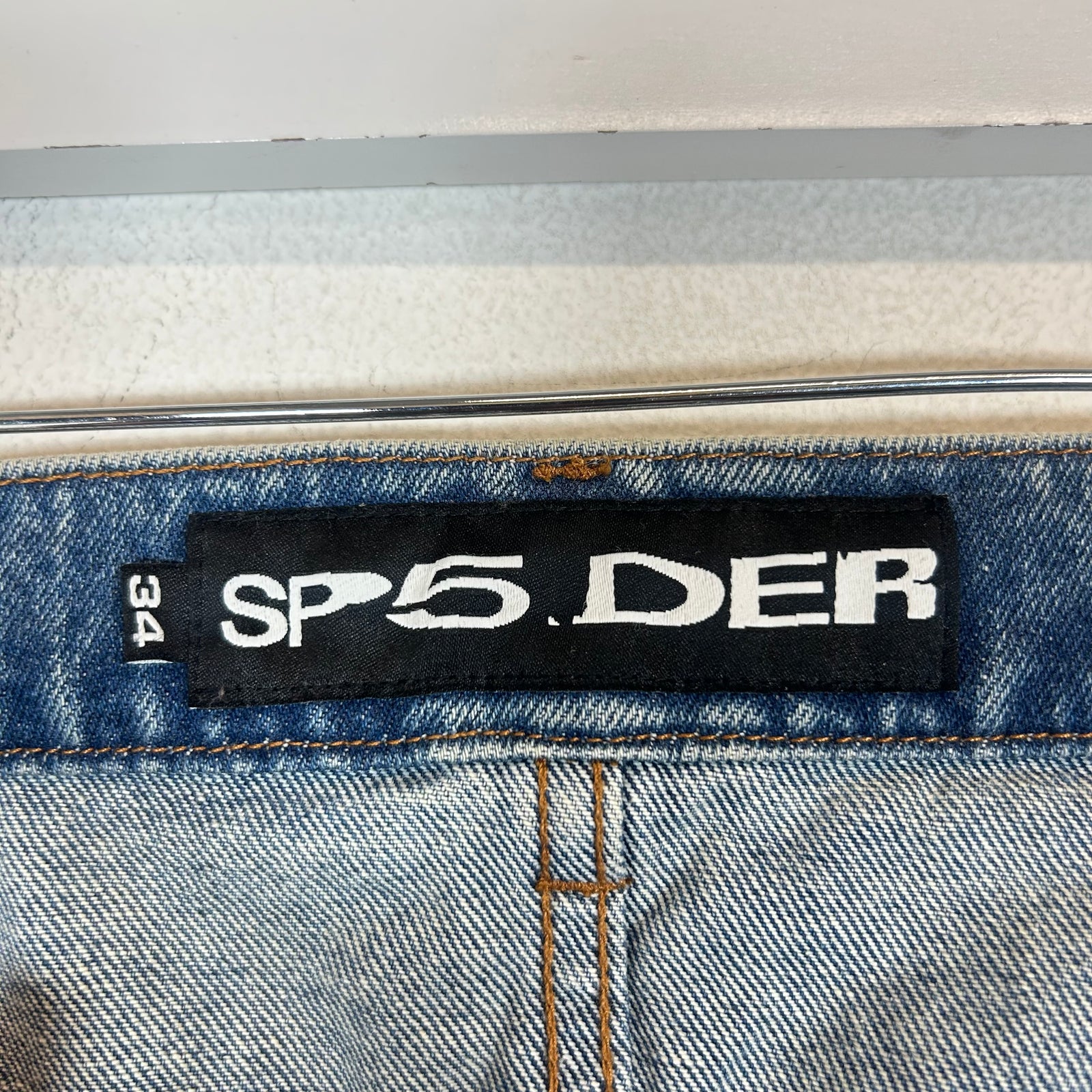 Sp5der Lightwash V3 Indigo Denim Size 34