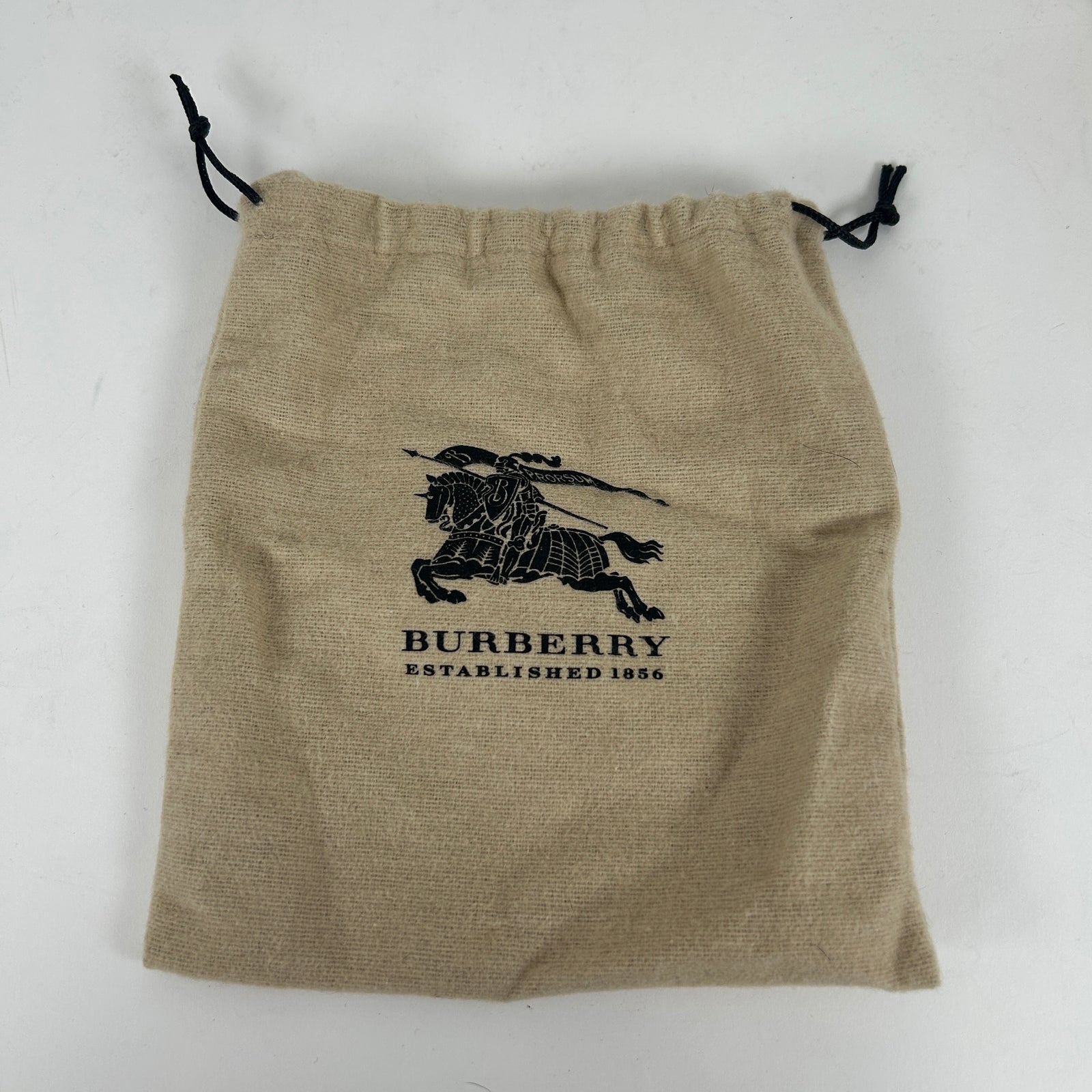 Burberry Check Canvas Black Leather Belt