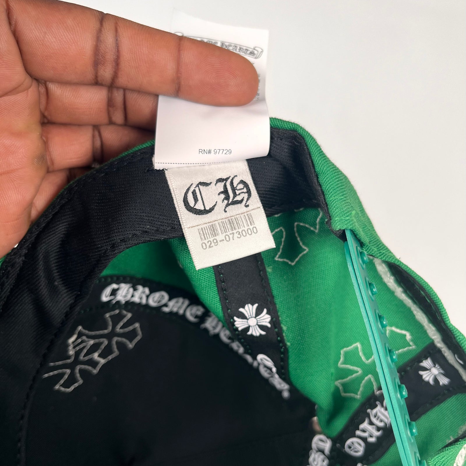 Chrome Hearts Green Cross Patch Panel Cap