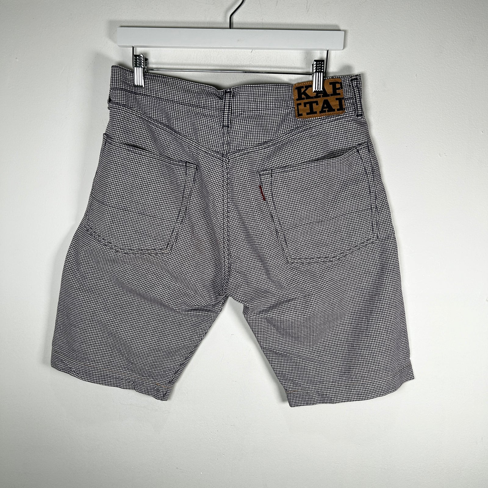 Kapital Blue Houndstooth Shorts Size 36