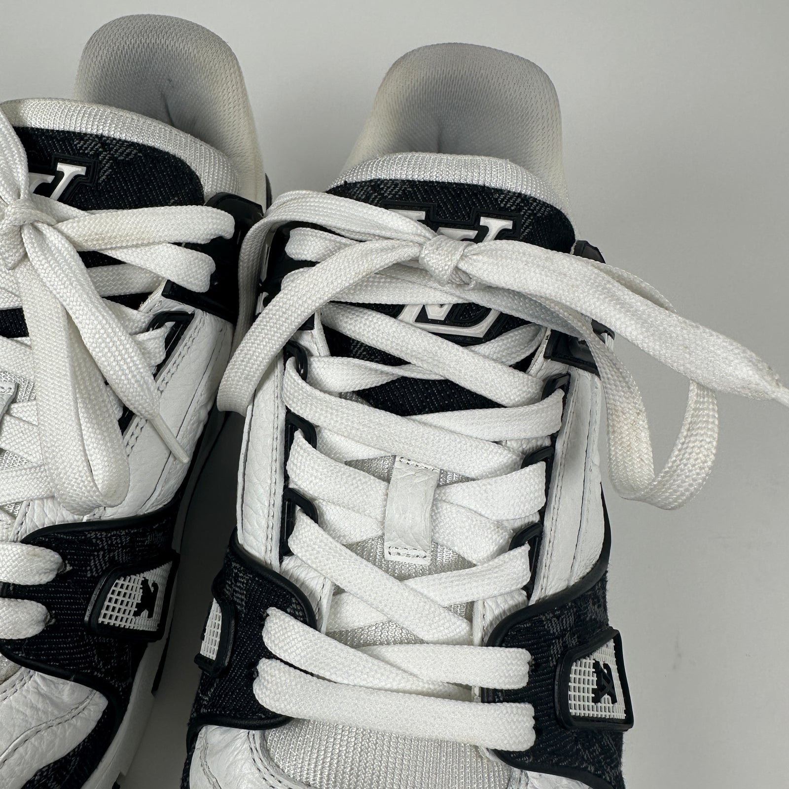 Louis Vuitton Monogram Denim Trainers Size 6LV