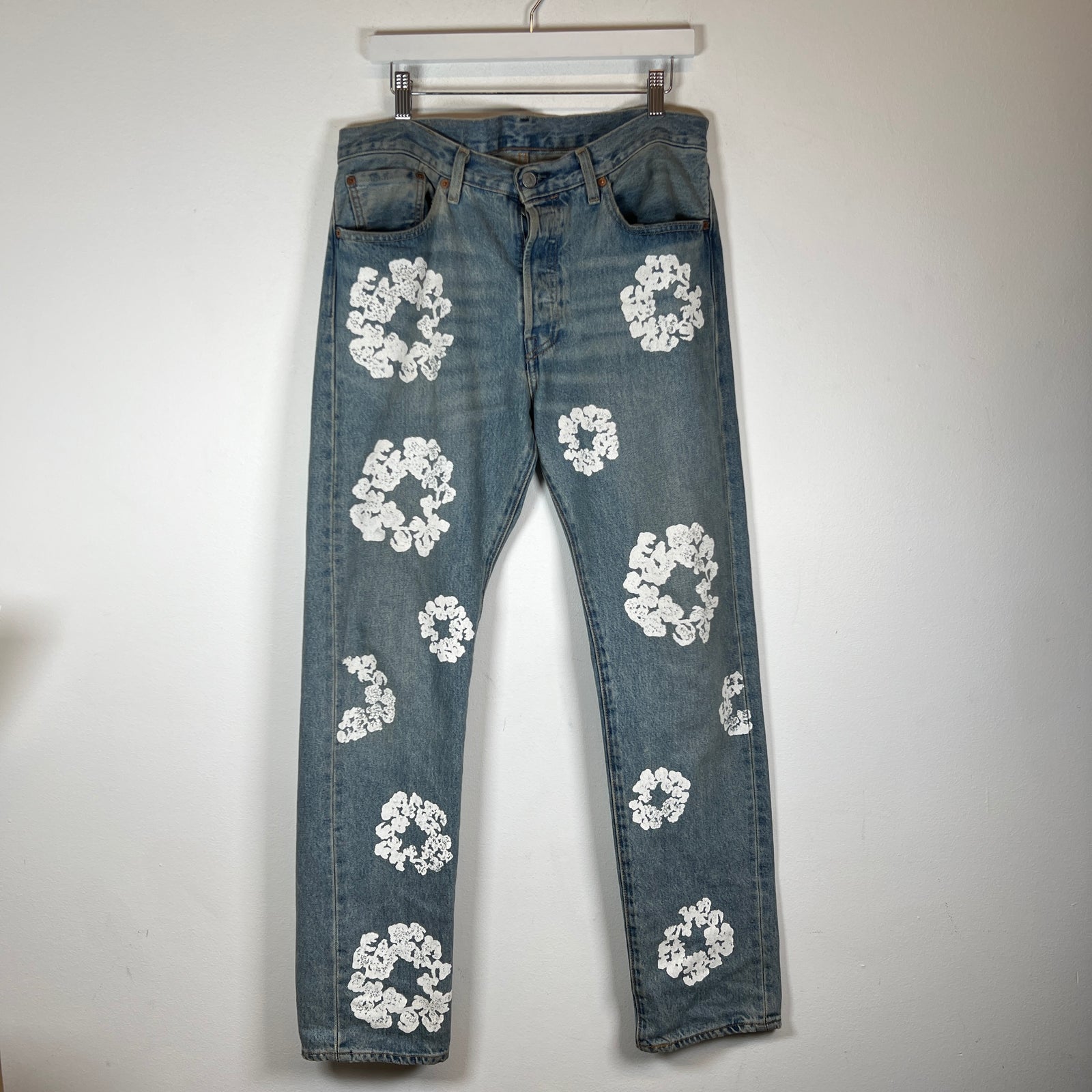 Denim Tears Lightwash Wreath Denim Jeans Size 32