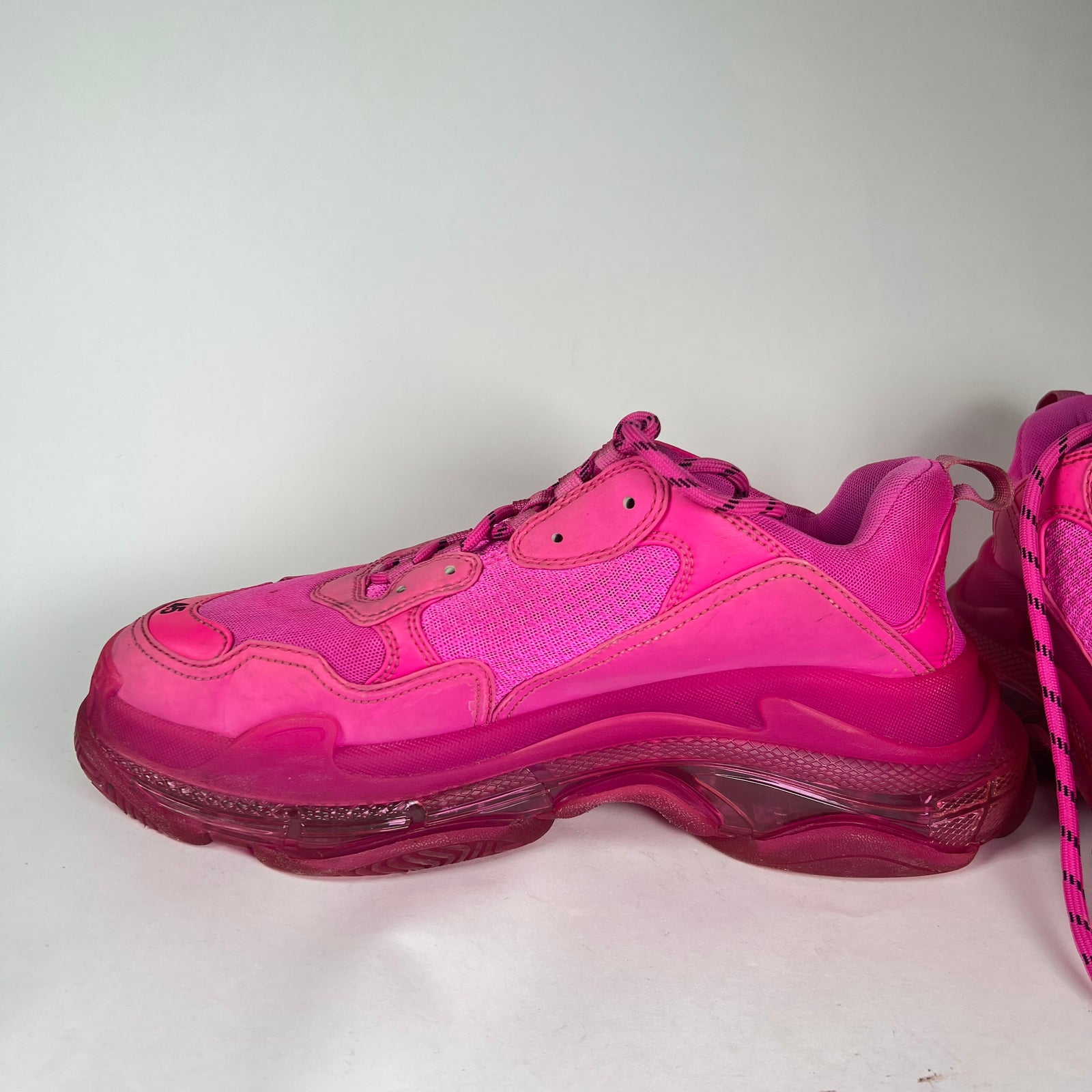 Balenciaga Hot Pink Triple S Sneakers Size 45