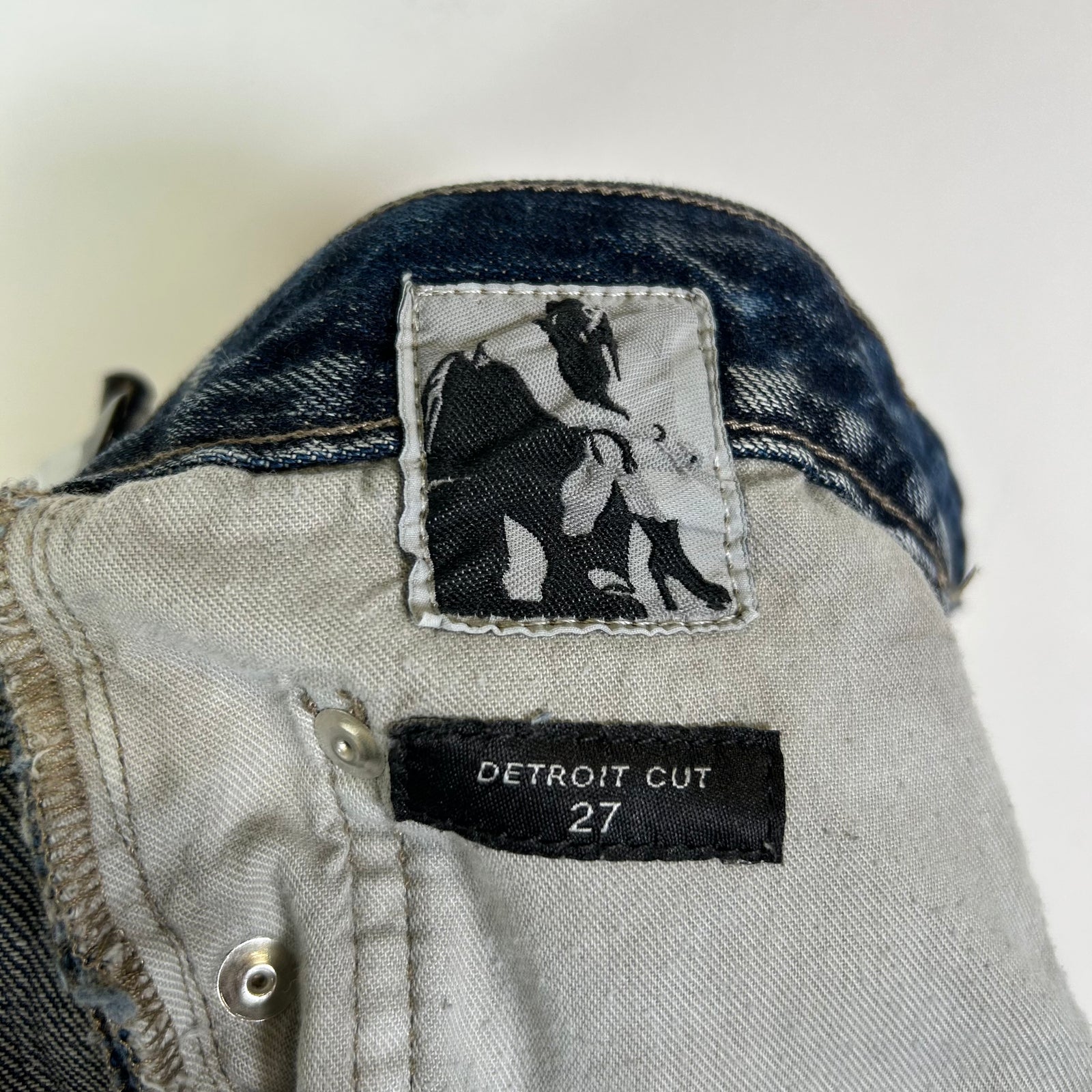 Rick Owens DRKSHDW Shredded Detroit Cut Denim Jeans
