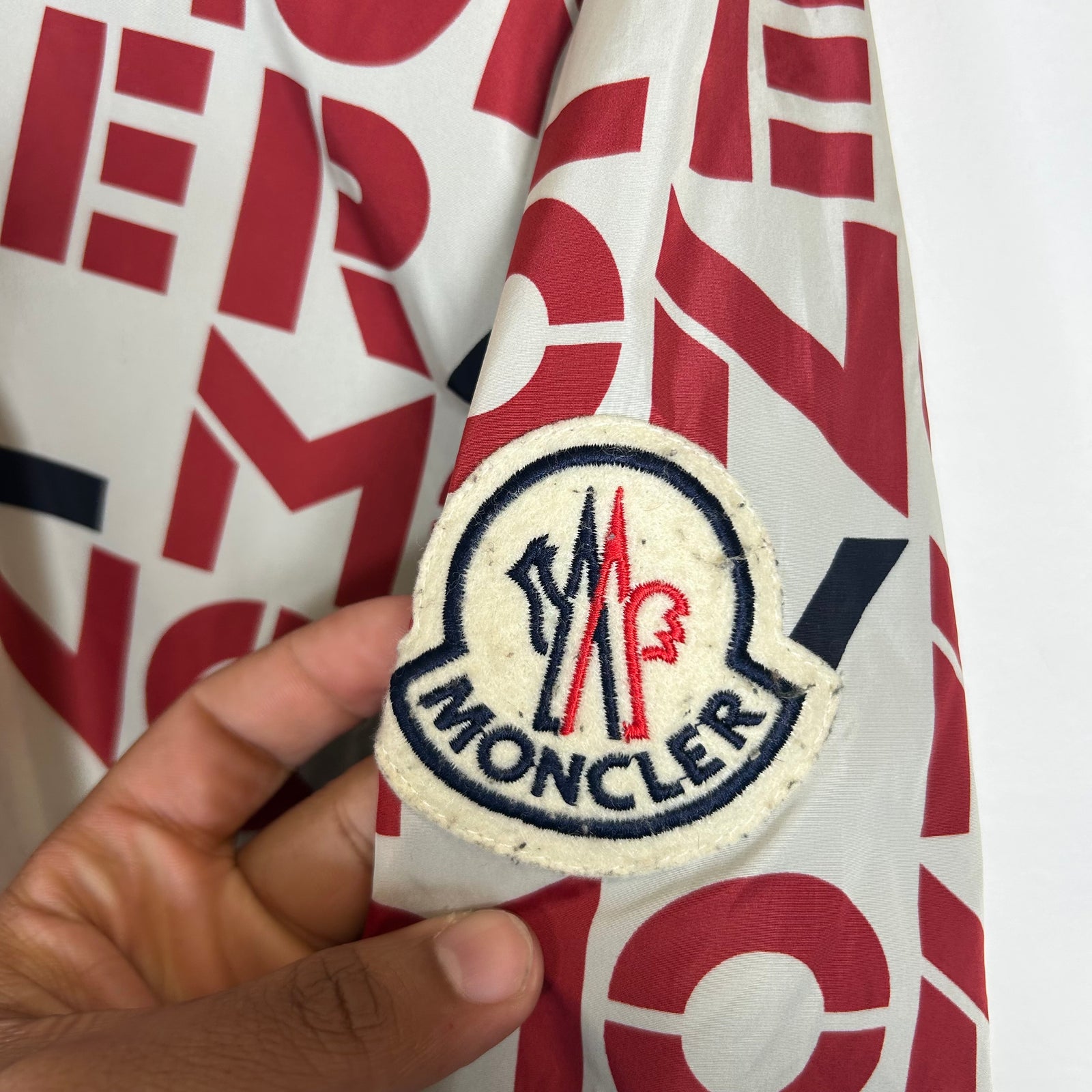 Moncler Red/Blue Dorfman Windbreaker Size XL