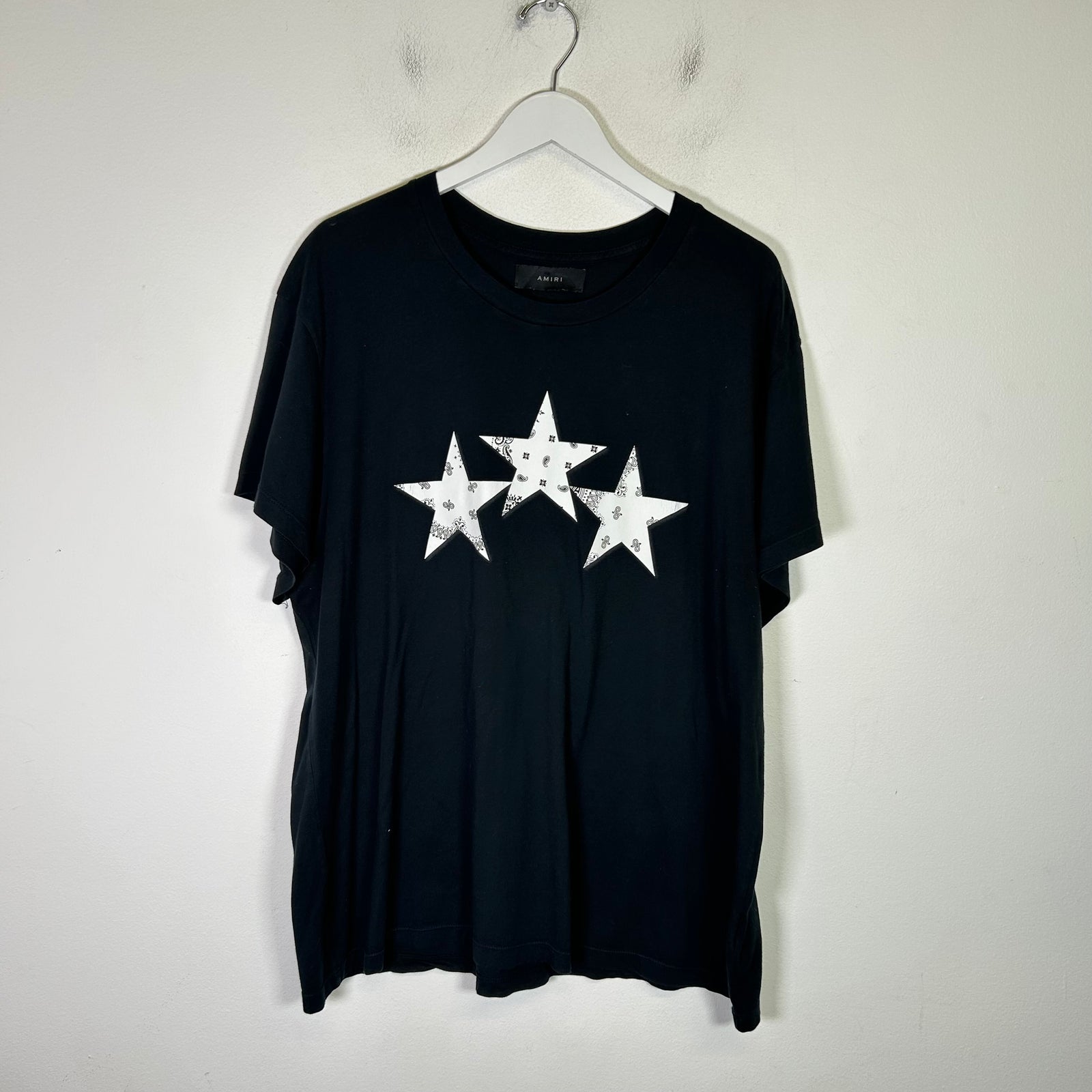 Amiri Bandana Stars Logo T-Shirt